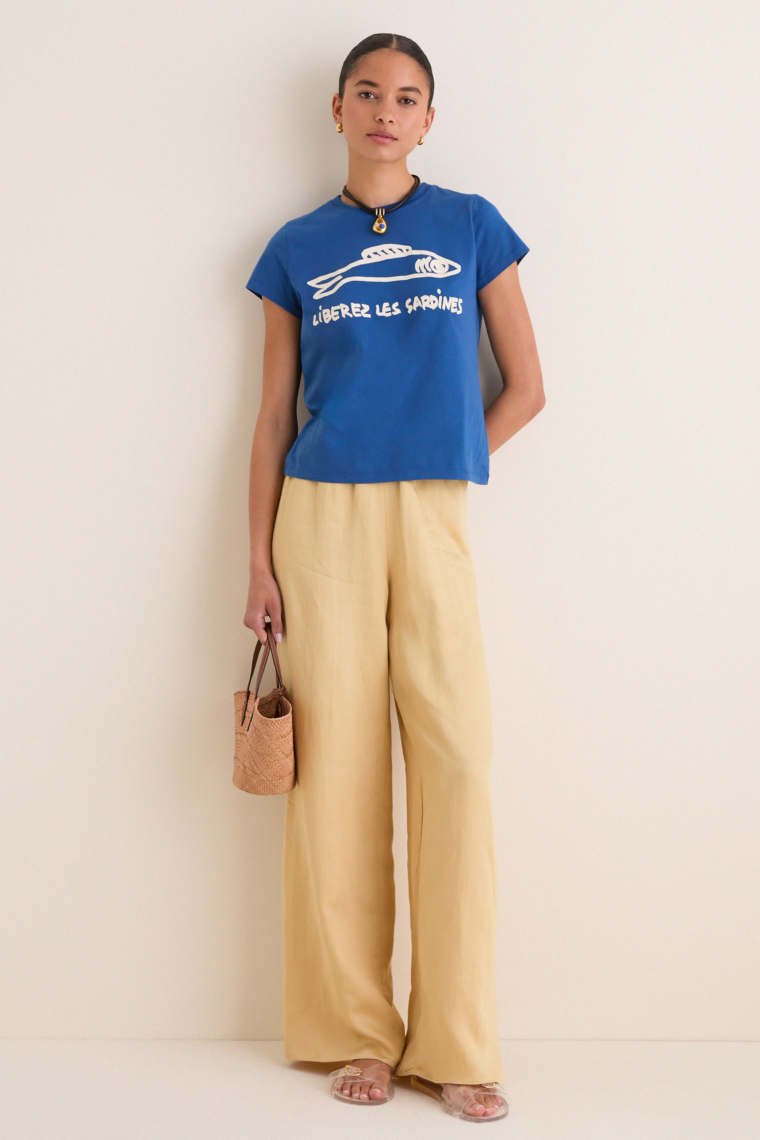 French Blue Librez les Sardines Classic Tee - Image 2