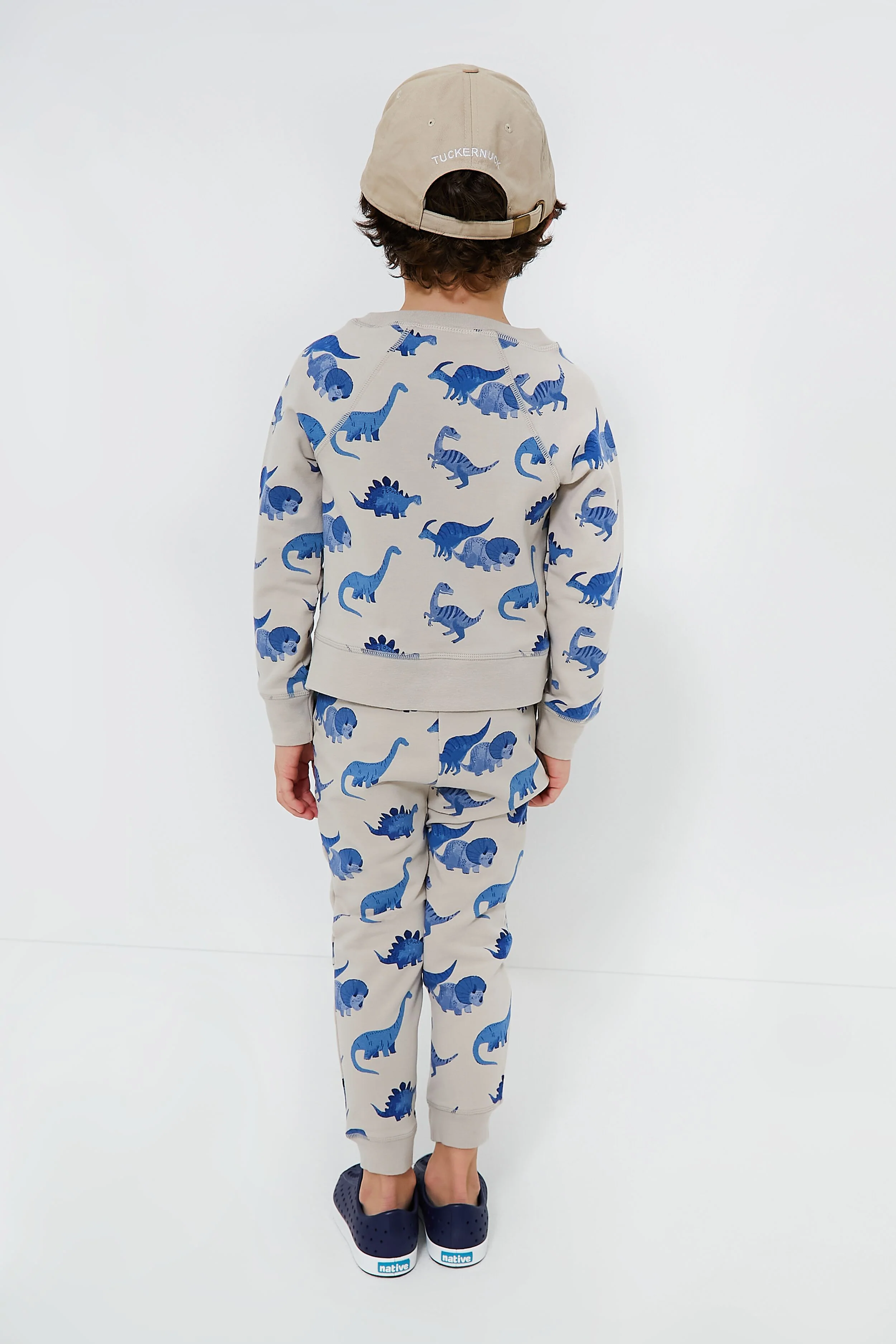 French Terry Dinos Raglan Sweatshirt and Jogger Set - Image 4