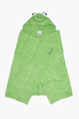 Frog Hooded Baby Towel - Image 2