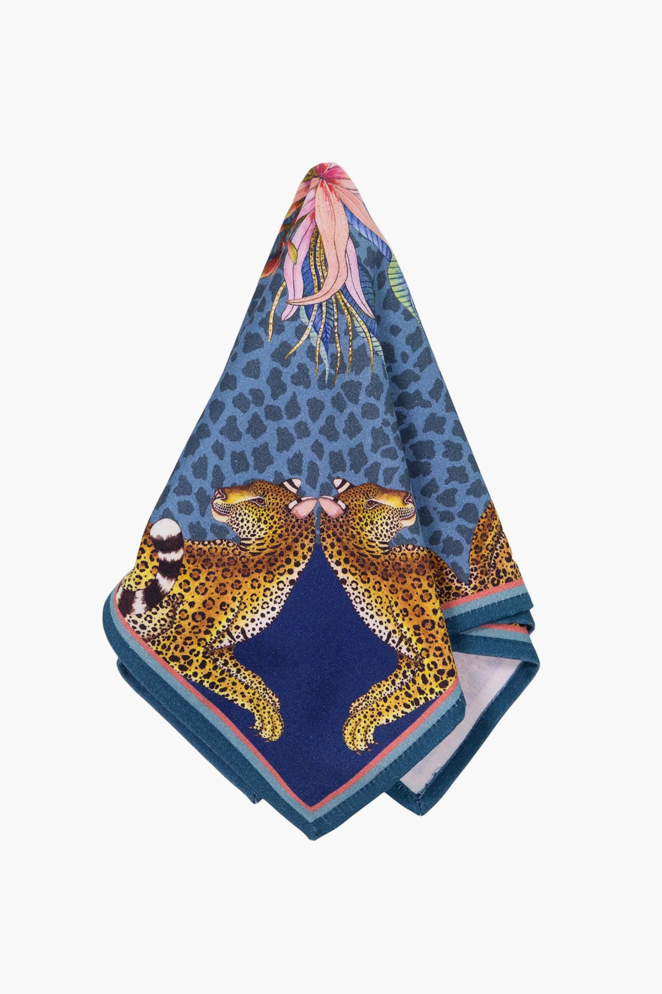 Frost Leopard Lily Napkins (Set of 2)