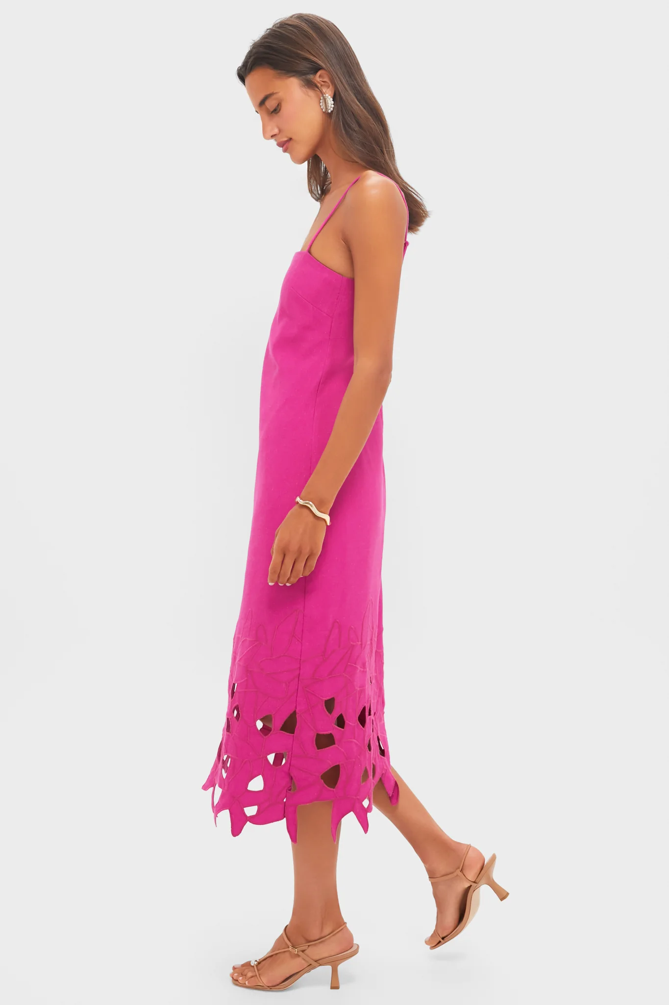Fuchsia Linen Somerset Maxi Dress - Image 6