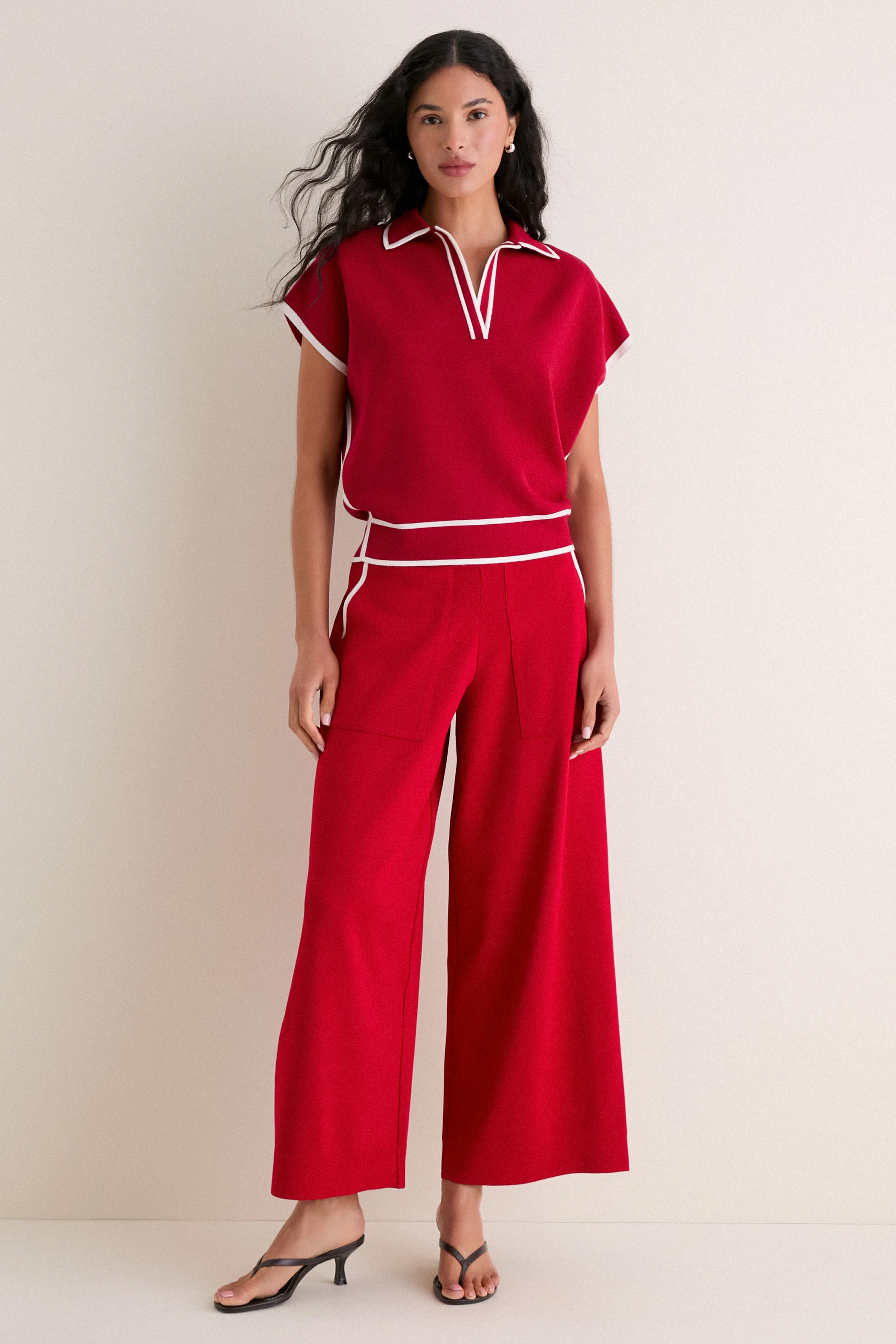 Garnet Eclat Polo Sweater - Image 6