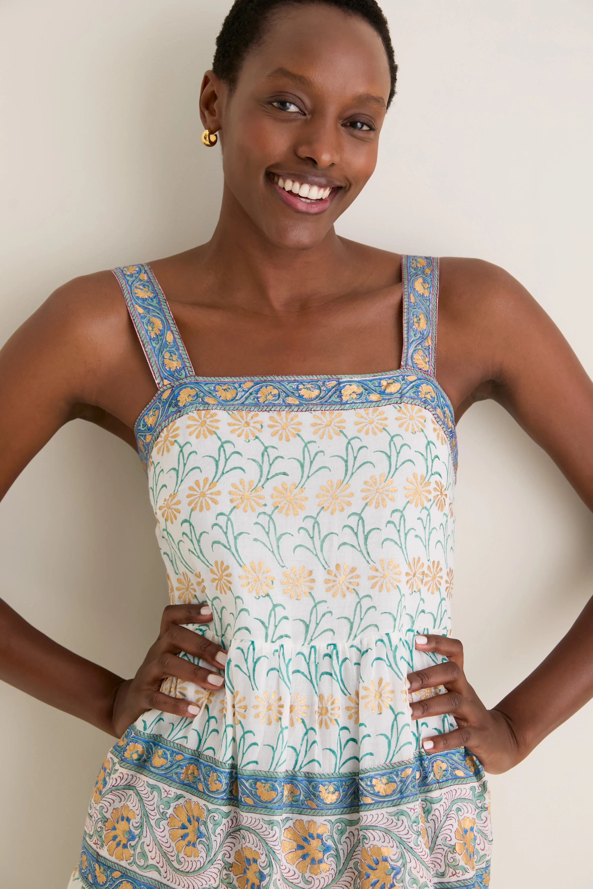Geneva Green Strappy Maxi Dress - Image 6