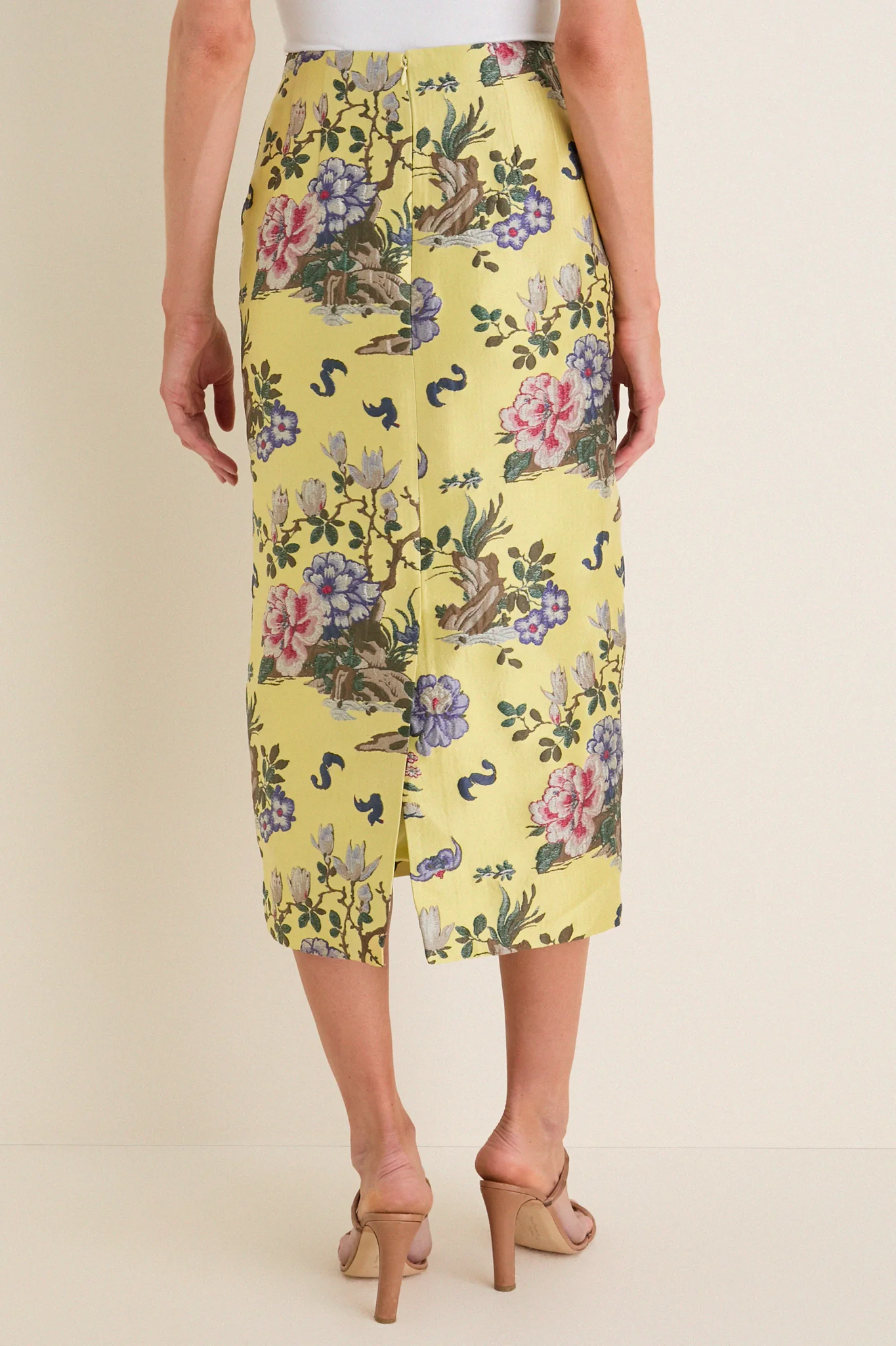 Gilded Chinoiserie Jacquard Ellington Skirt - Image 5