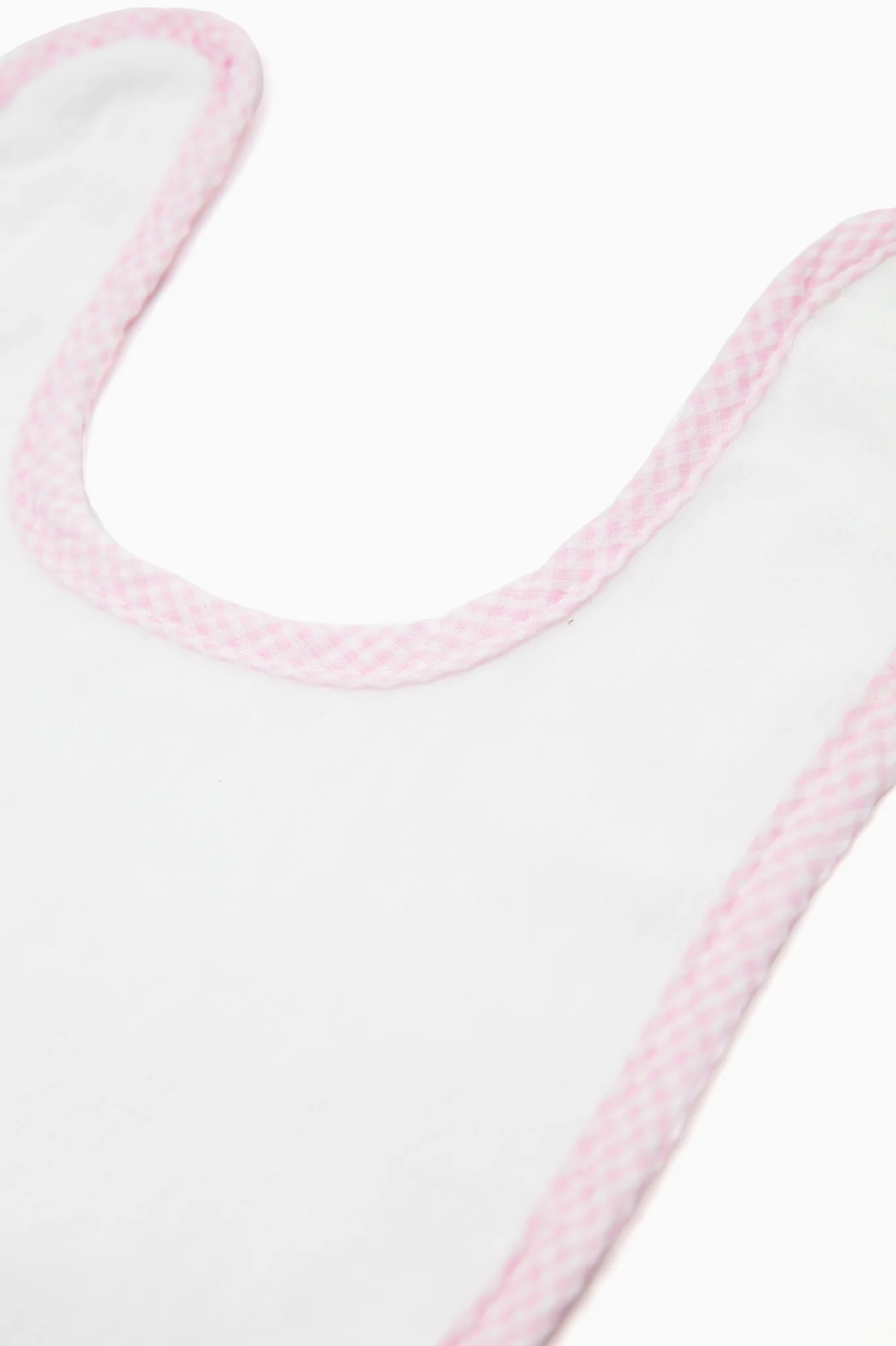 Pink Gingham Infant Bib - Image 3