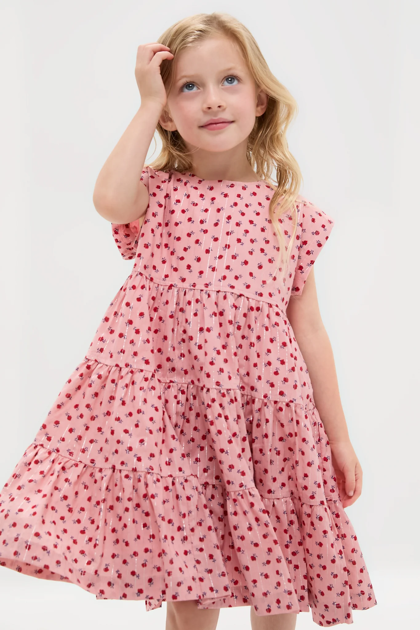 Tiny Roses Peachy Dress