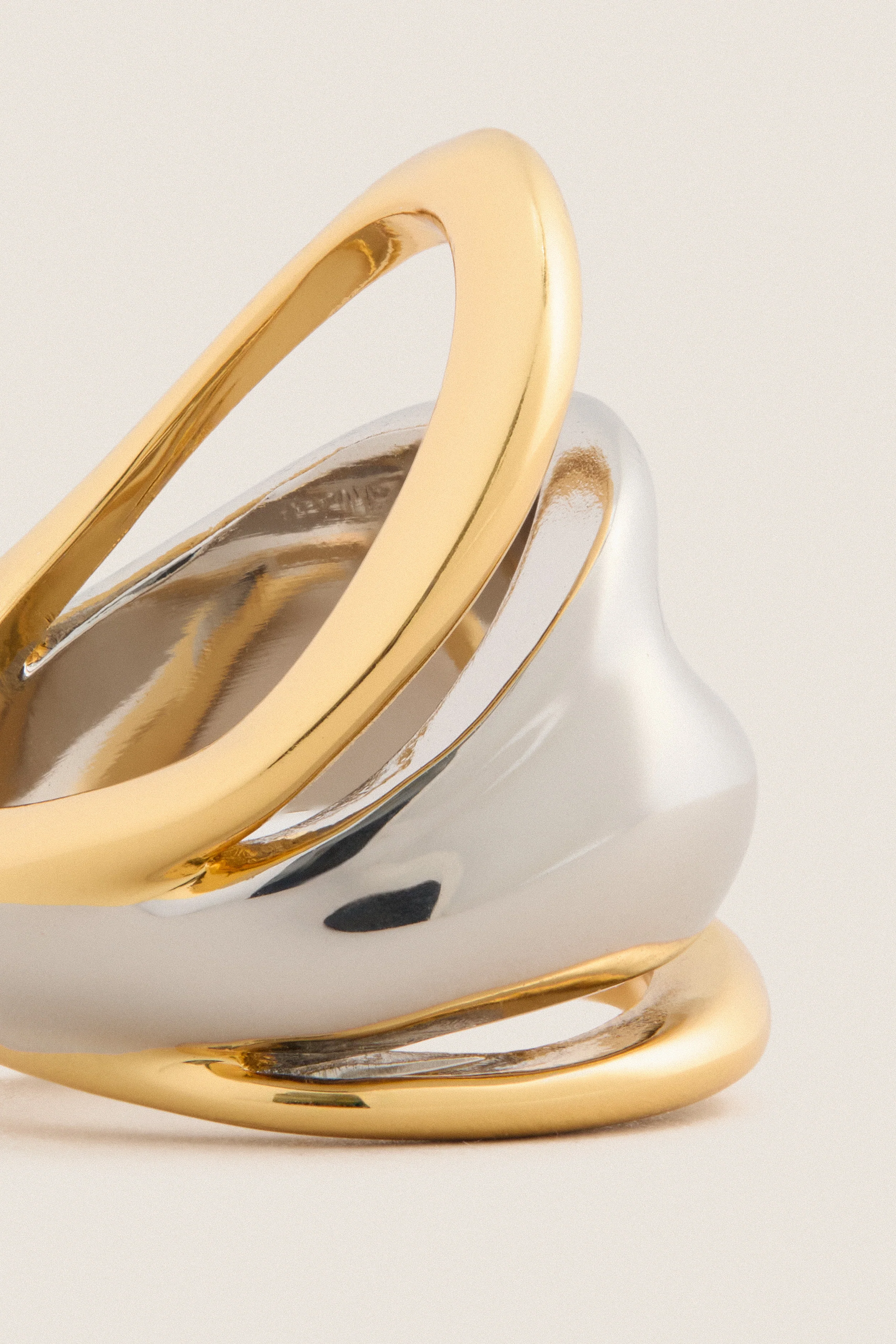 Gold and Silver Olio Ring - Image 3