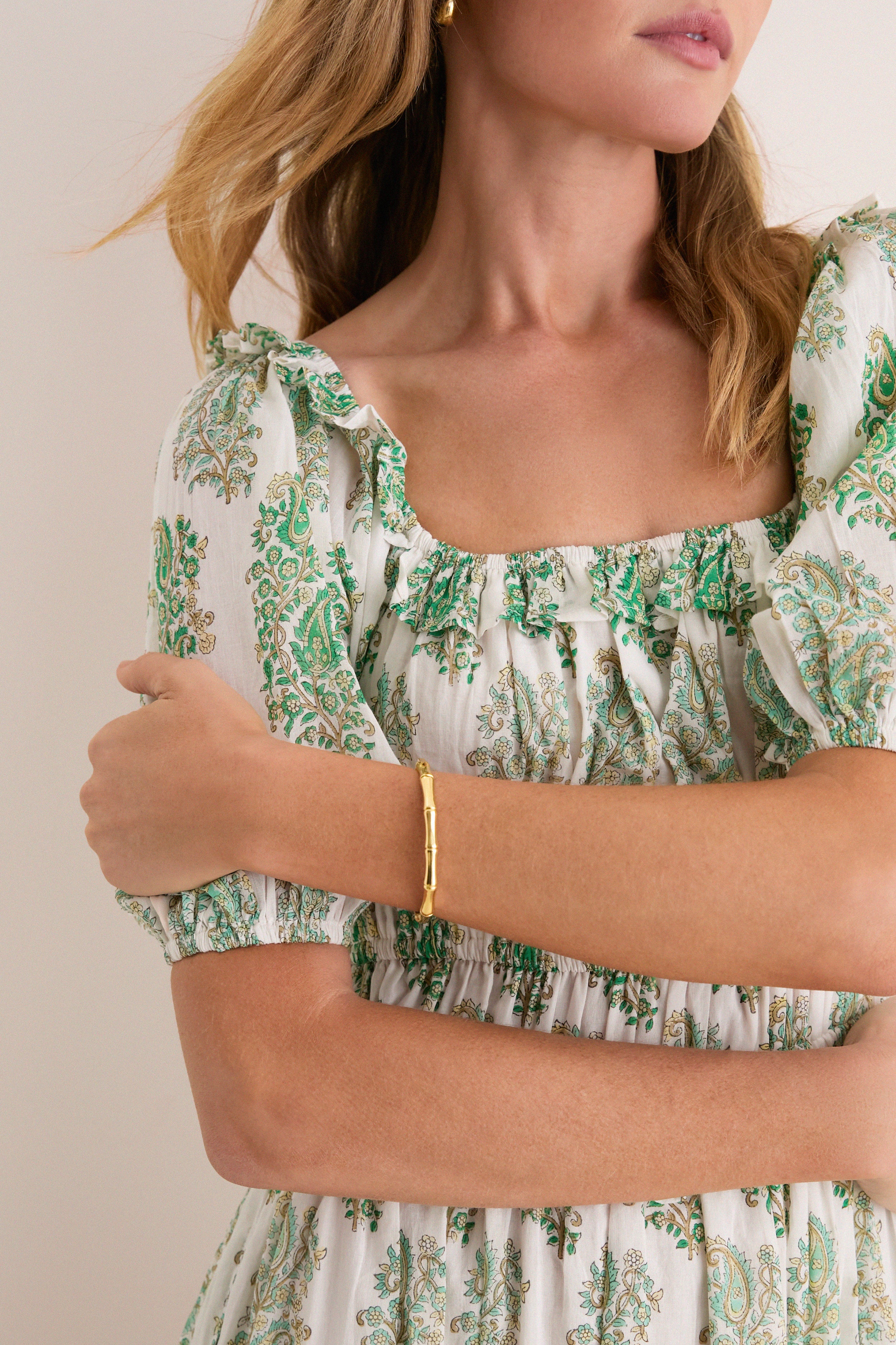Gold Bamboo Nellie Bracelet - Image 2