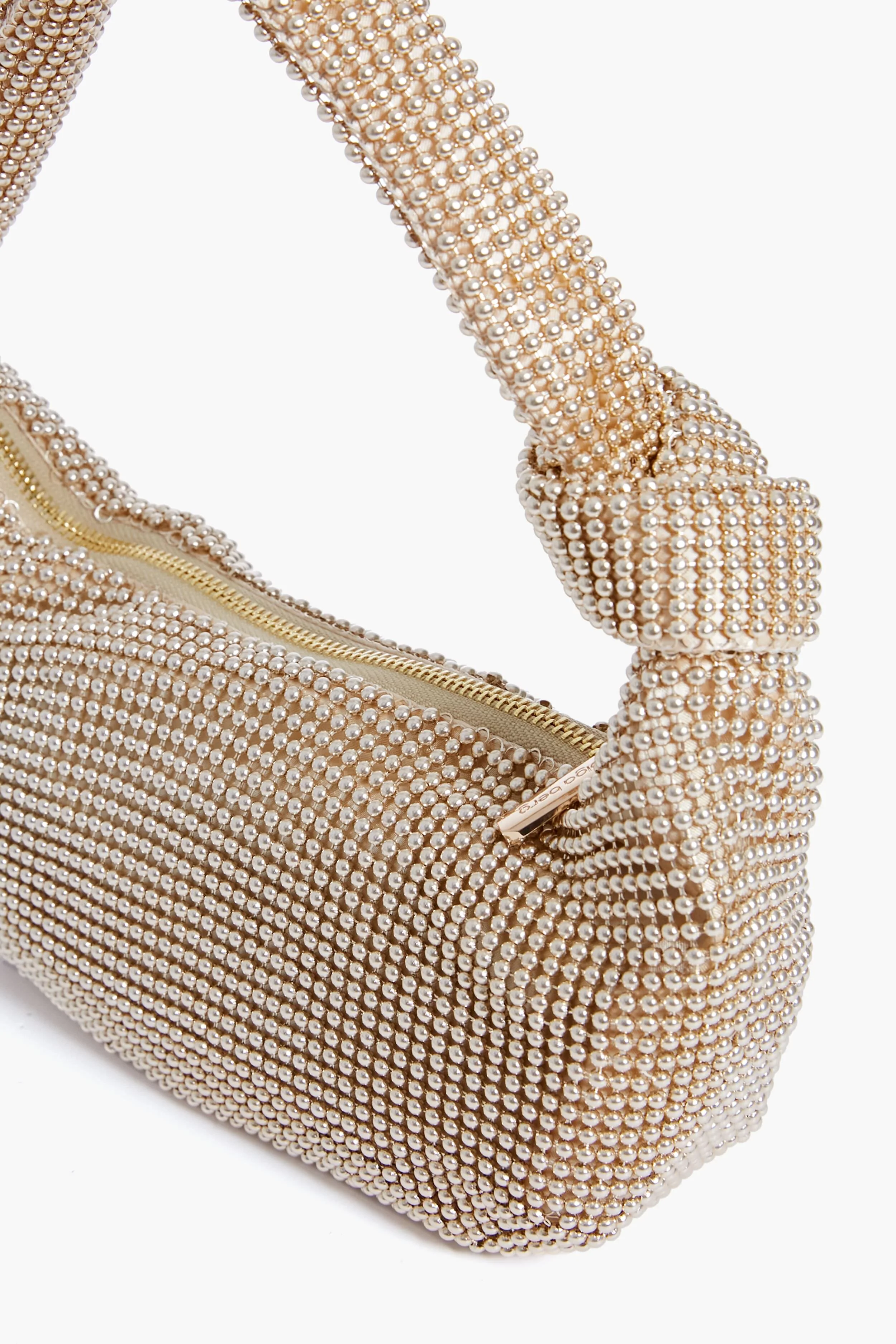 Gold Franka Ball Mesh Shoulder Bag - Image 4