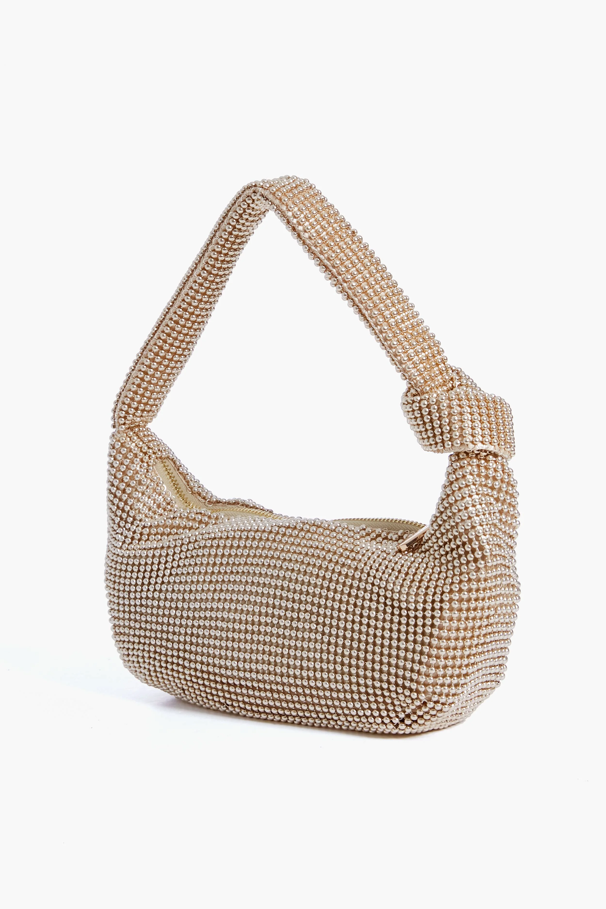 Gold Franka Ball Mesh Shoulder Bag - Image 7