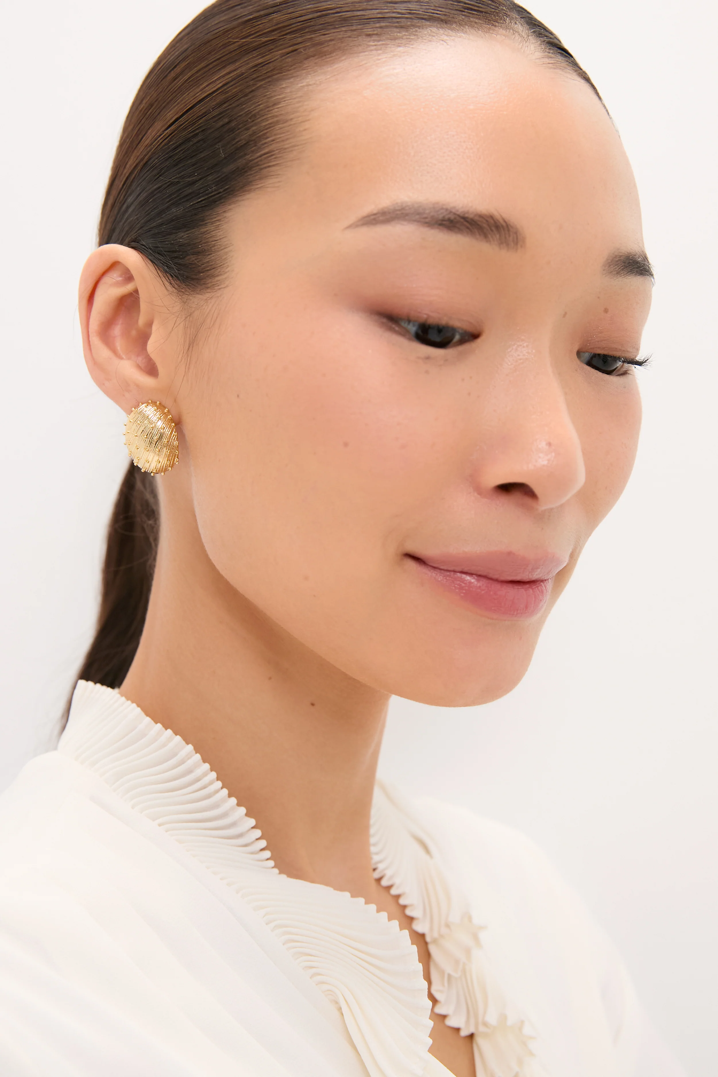 Gold Nayru Earrings - Image 2