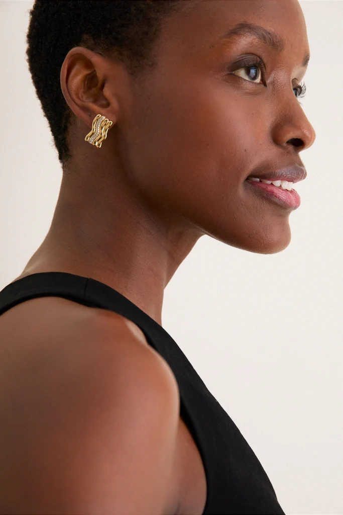 Gold Ramona Studs - Image 2