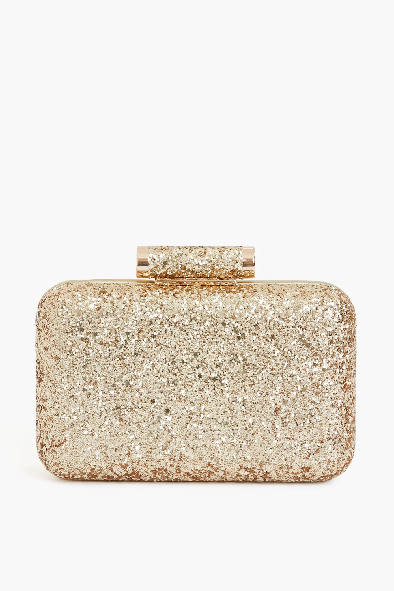 Gold Rosie Glitter Clutch