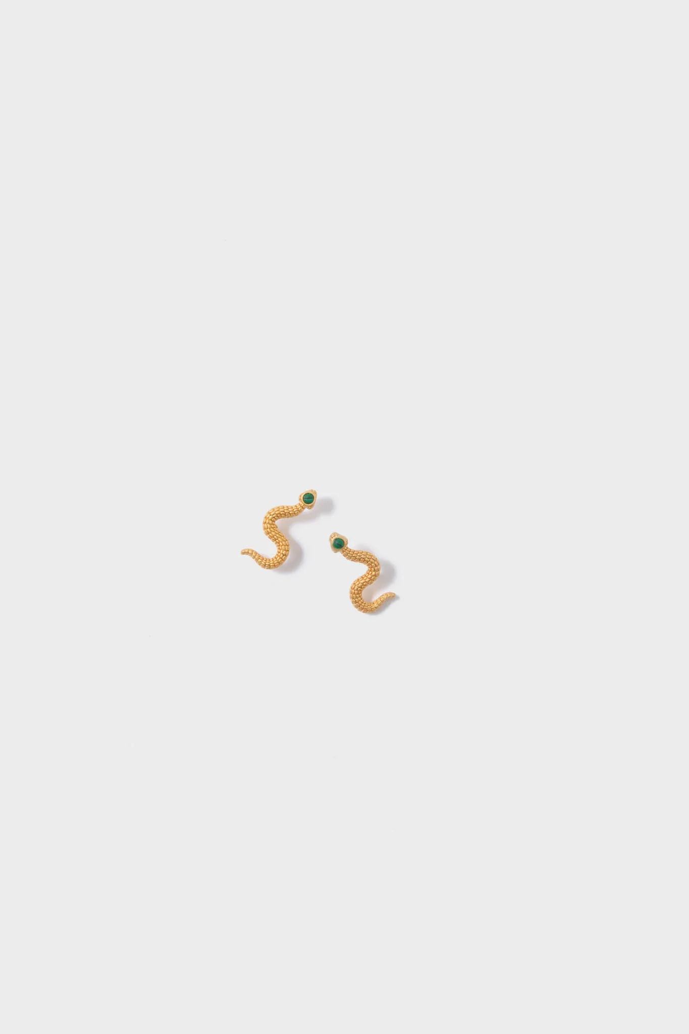 Gold Serpent Earrings