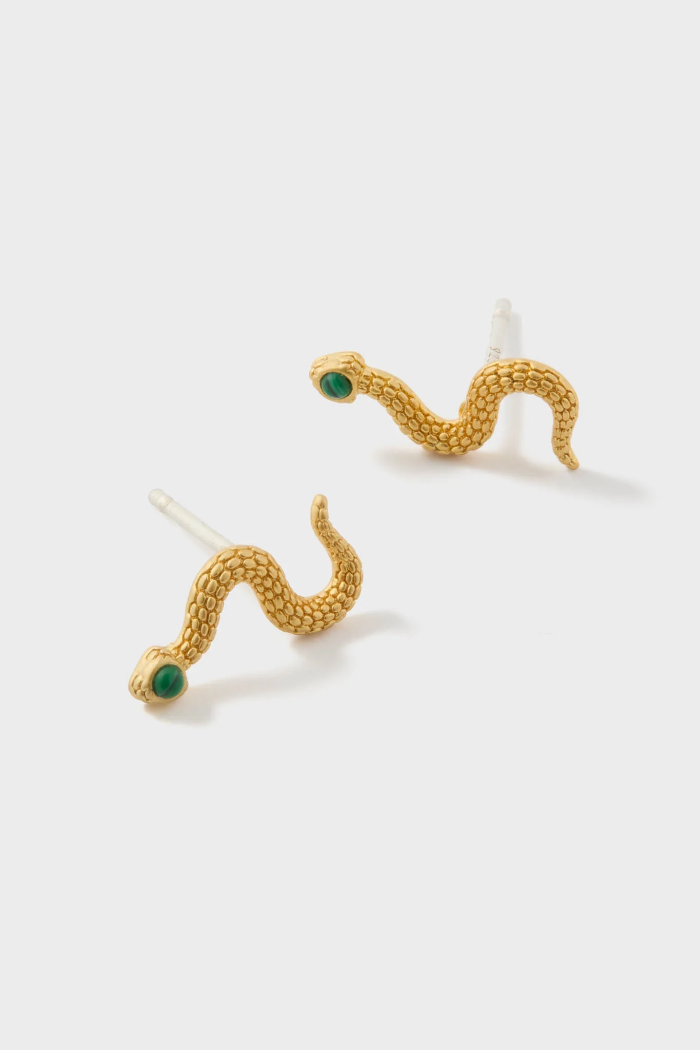 Gold Serpent Earrings - Image 4