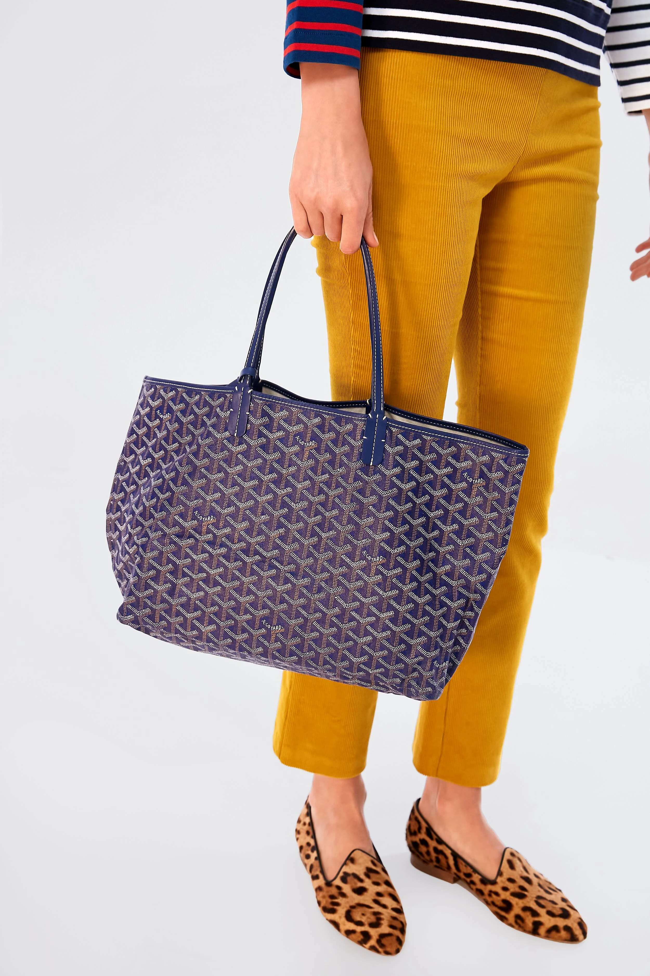 Goyard Navy Saint Louis PM Tote Bag - Image 4