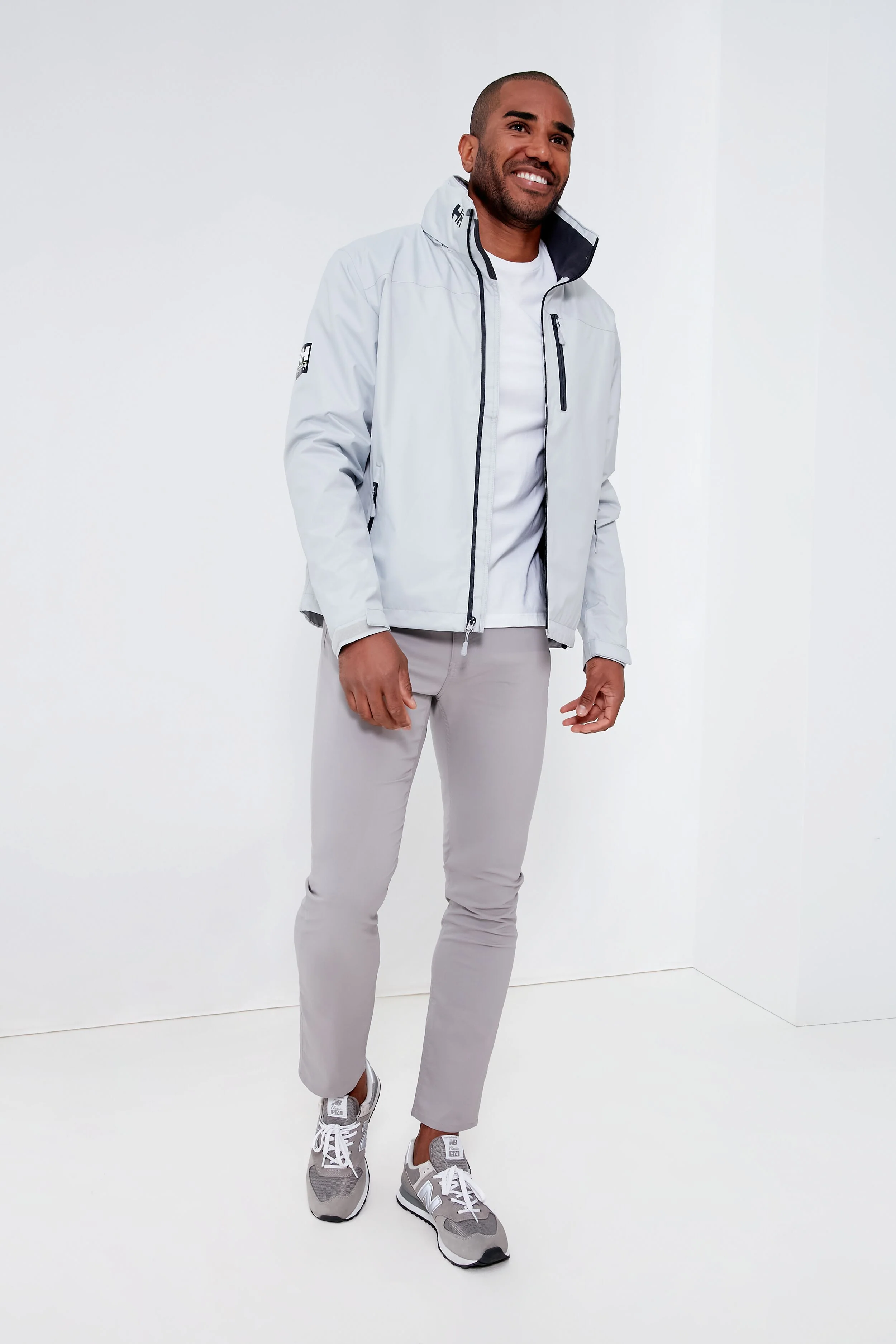 Gray Fog Fleece Lined Crew Jacket - Image 2