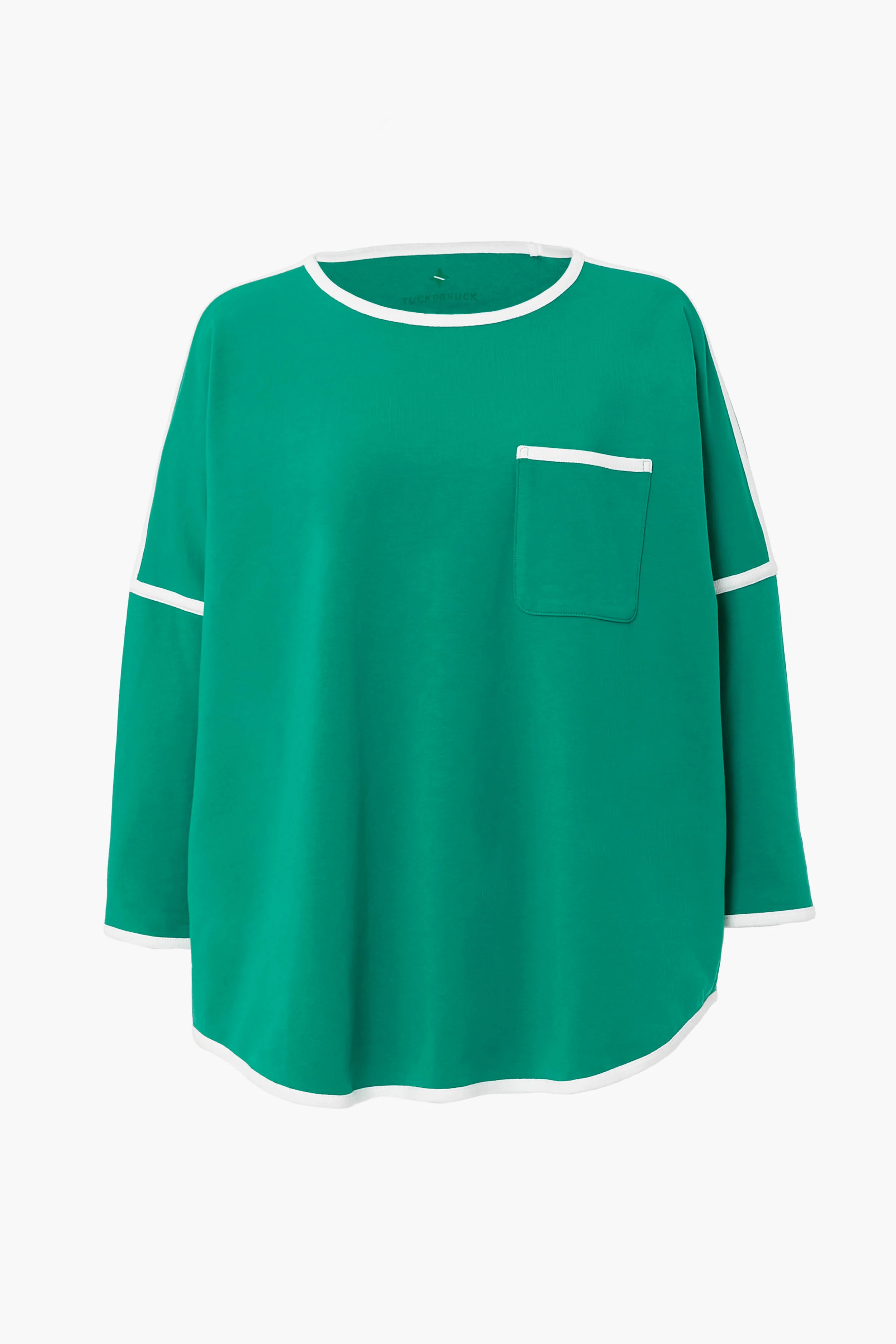 Green and White Terry Farah Pullover - Image 8