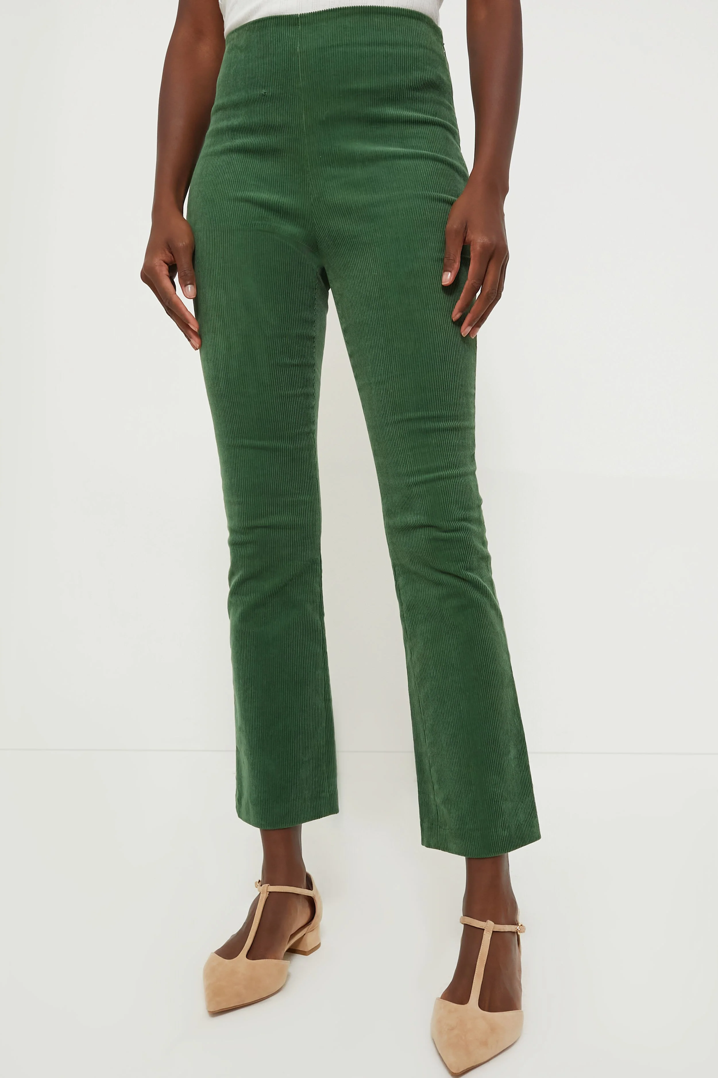 Green Corduroy Ashford Pants