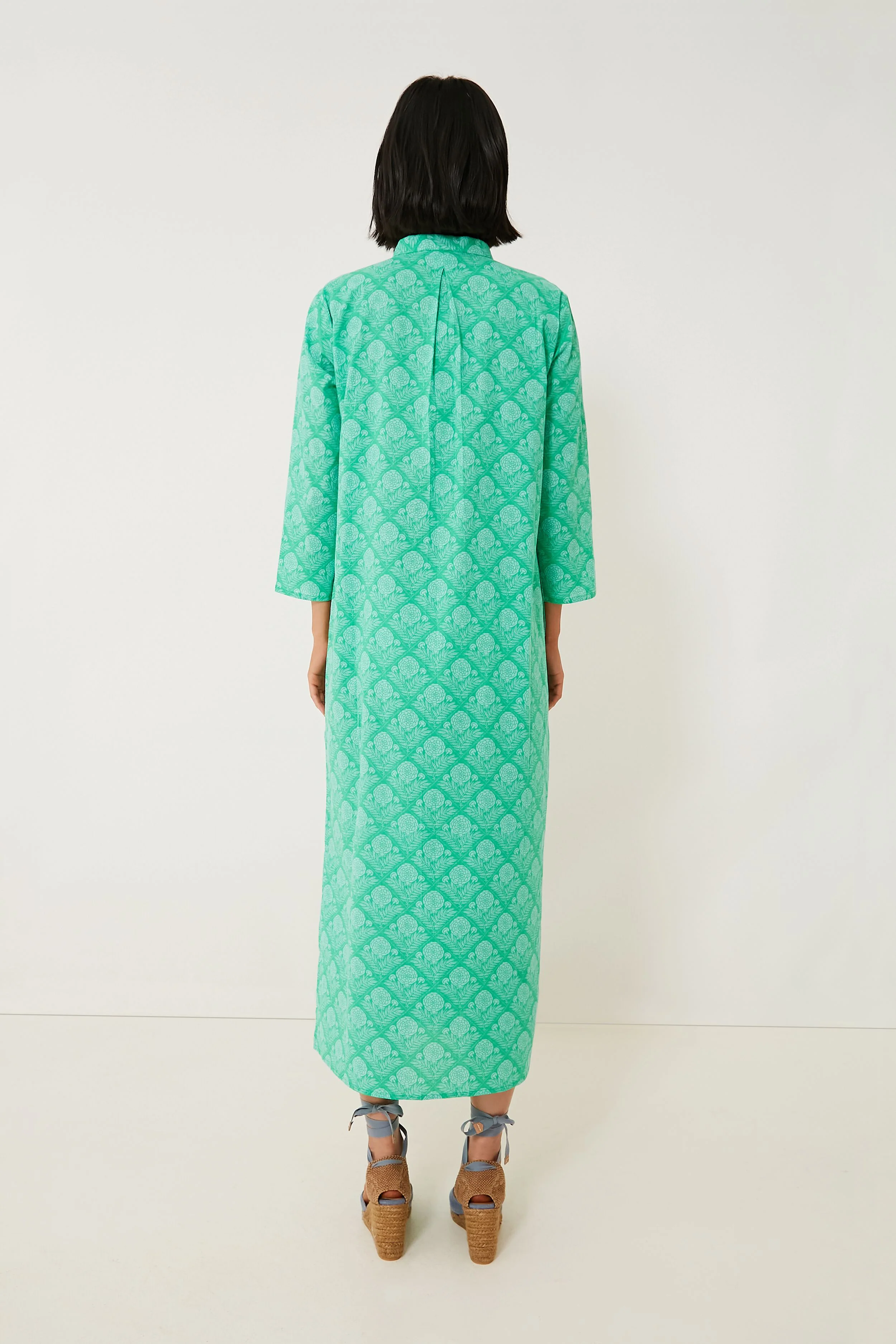 Green Lauren Clorinda Long Kurta - Image 4