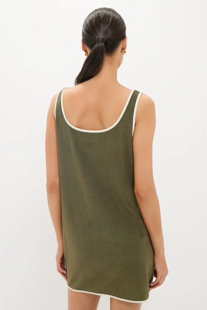 Fern Embroidered Mini Terrycloth Coverup - Image 5