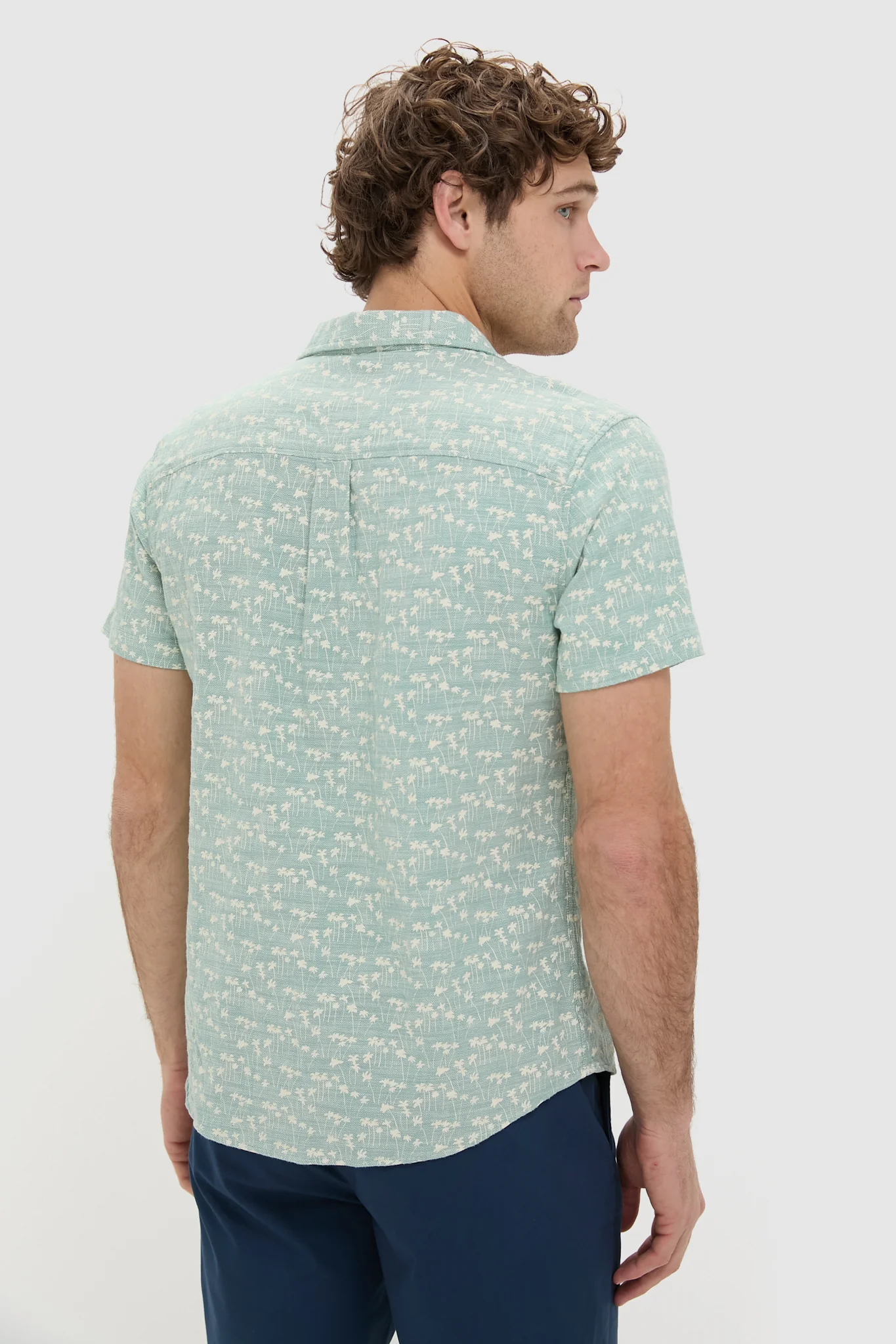 Green Palm Classic Stretch Selvage Shirt - Image 3
