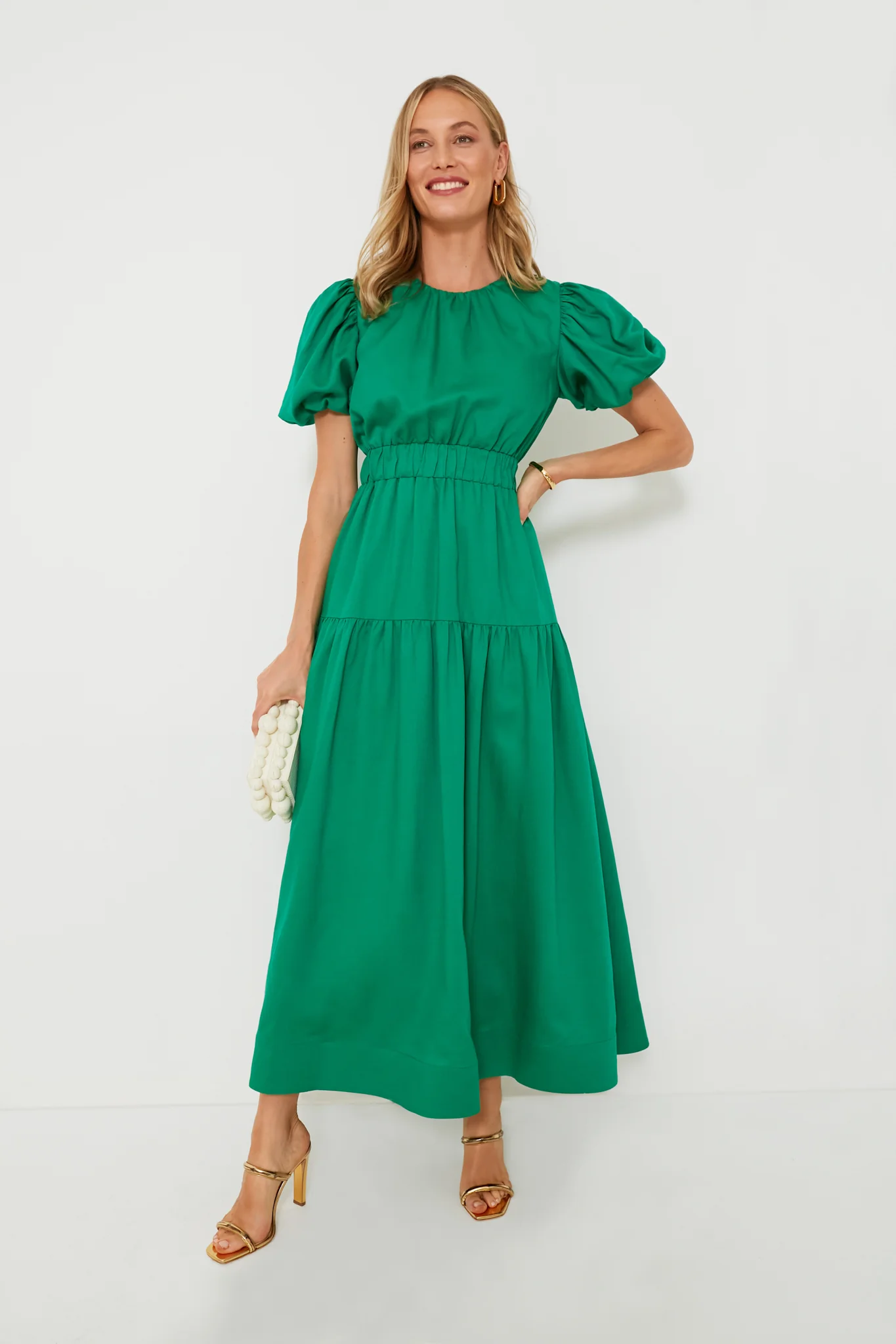 Green Puff Sleeve Ginny Maxi Dress - Image 6