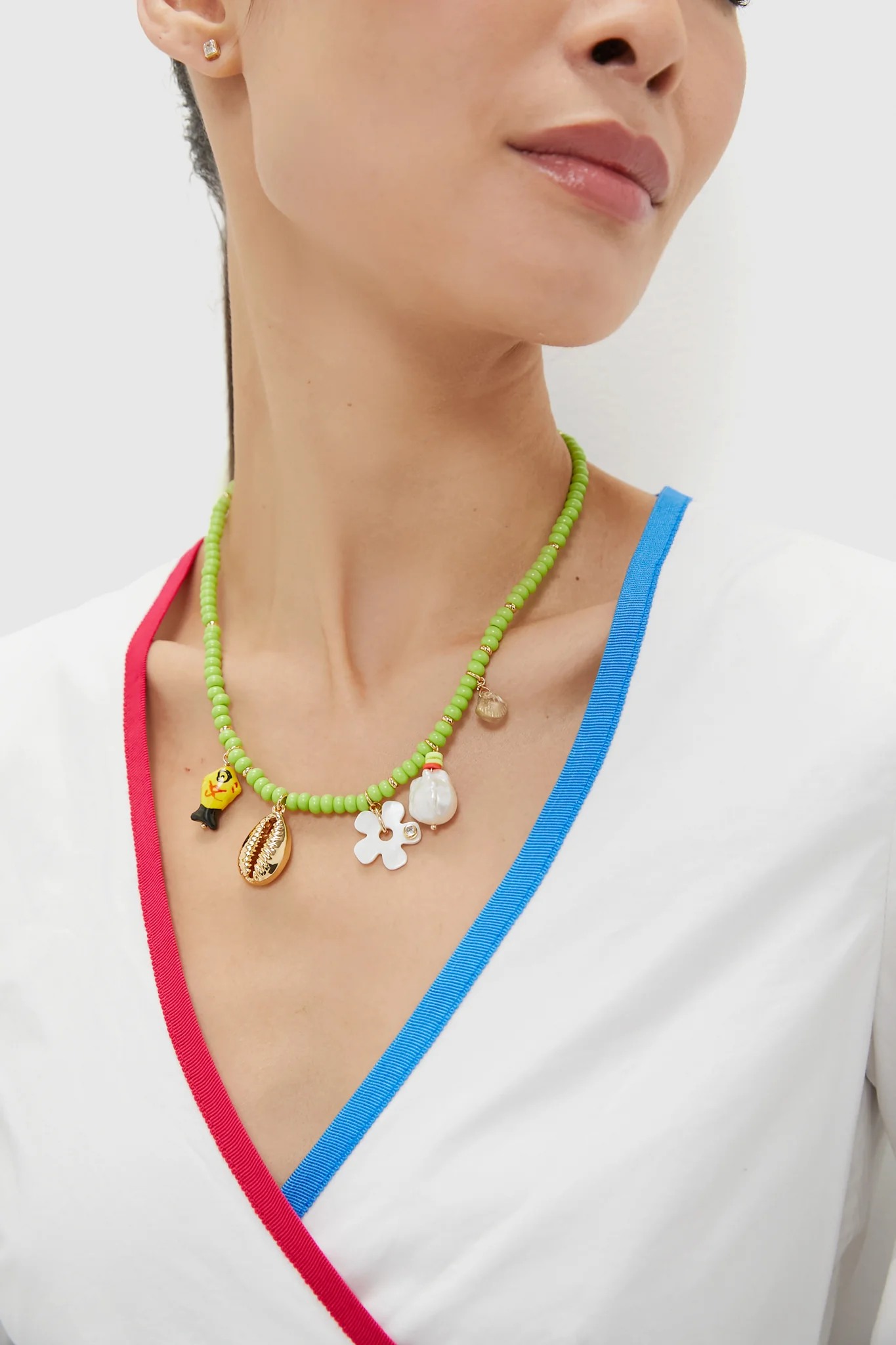 Green Romy Charm Necklace - Image 2