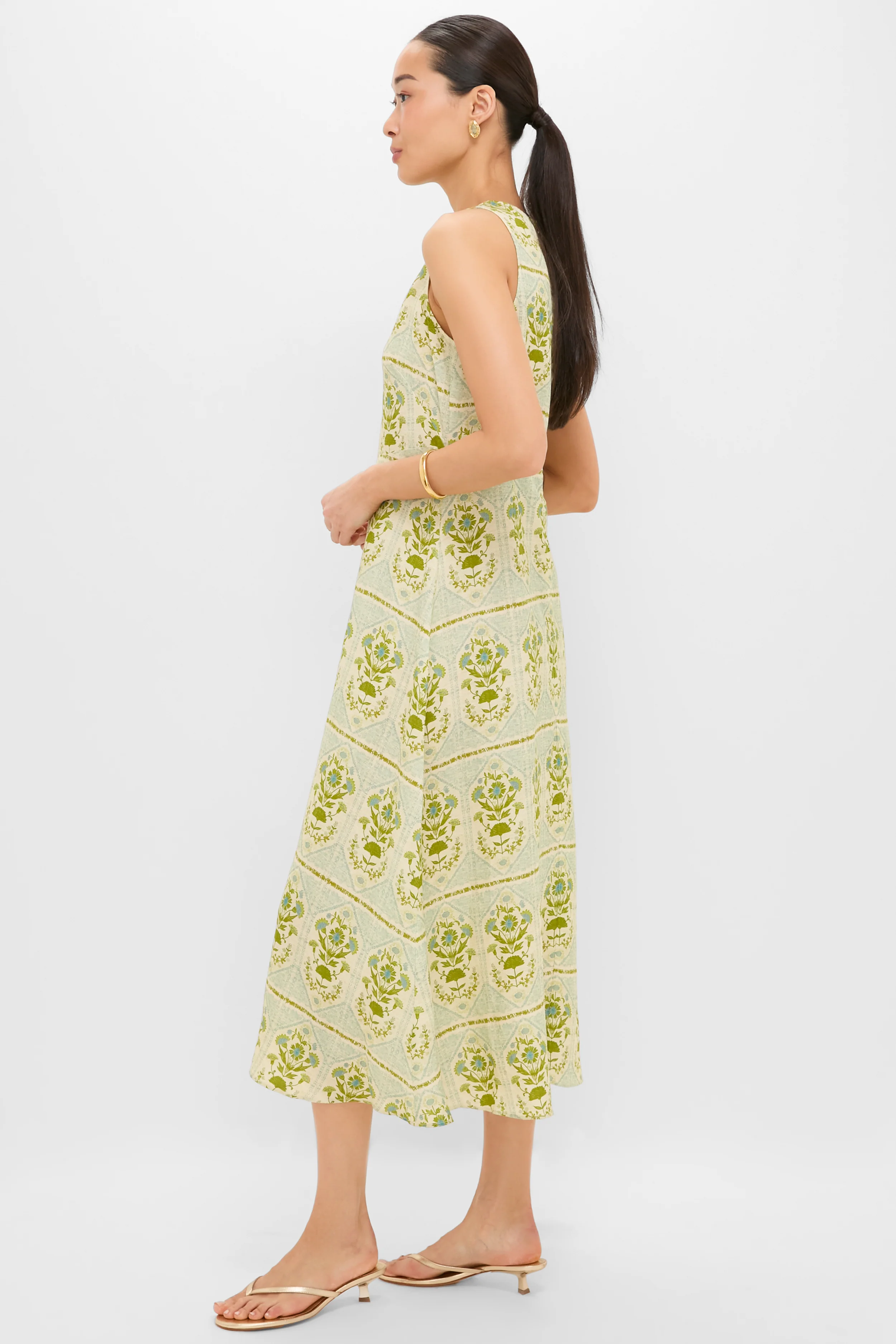 Green Trellis Faith Dress - Image 3