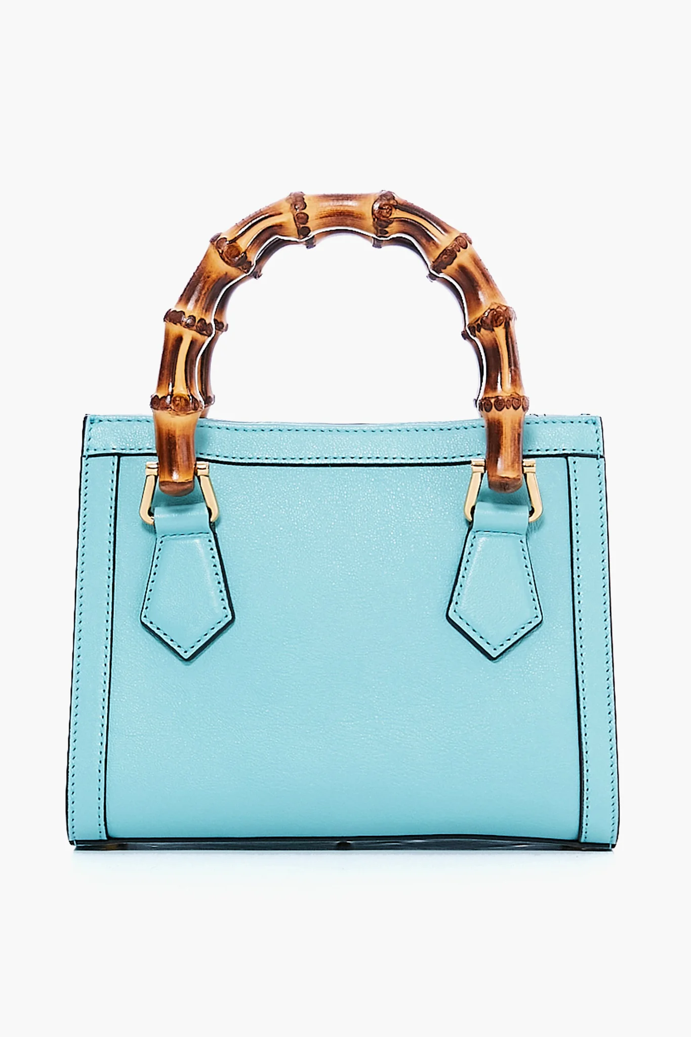 Gucci Light Blue Leather Diana Mini Tote Bag - Image 6