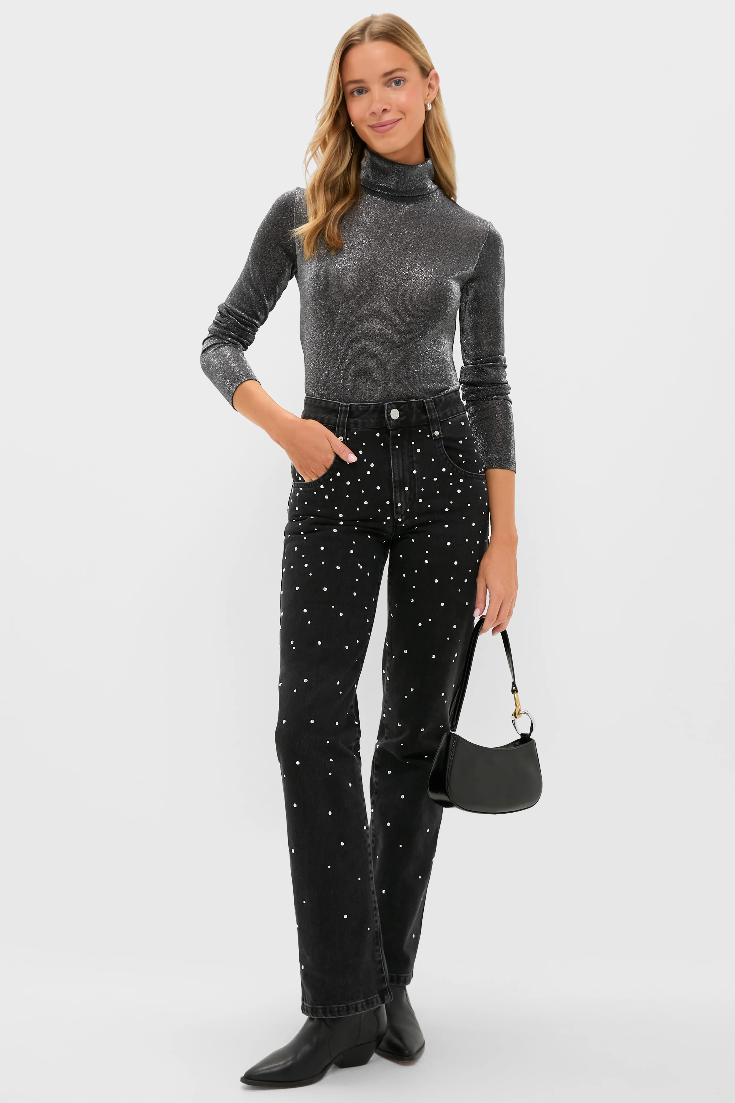 Gun Metal Jadia Turtleneck - Image 2