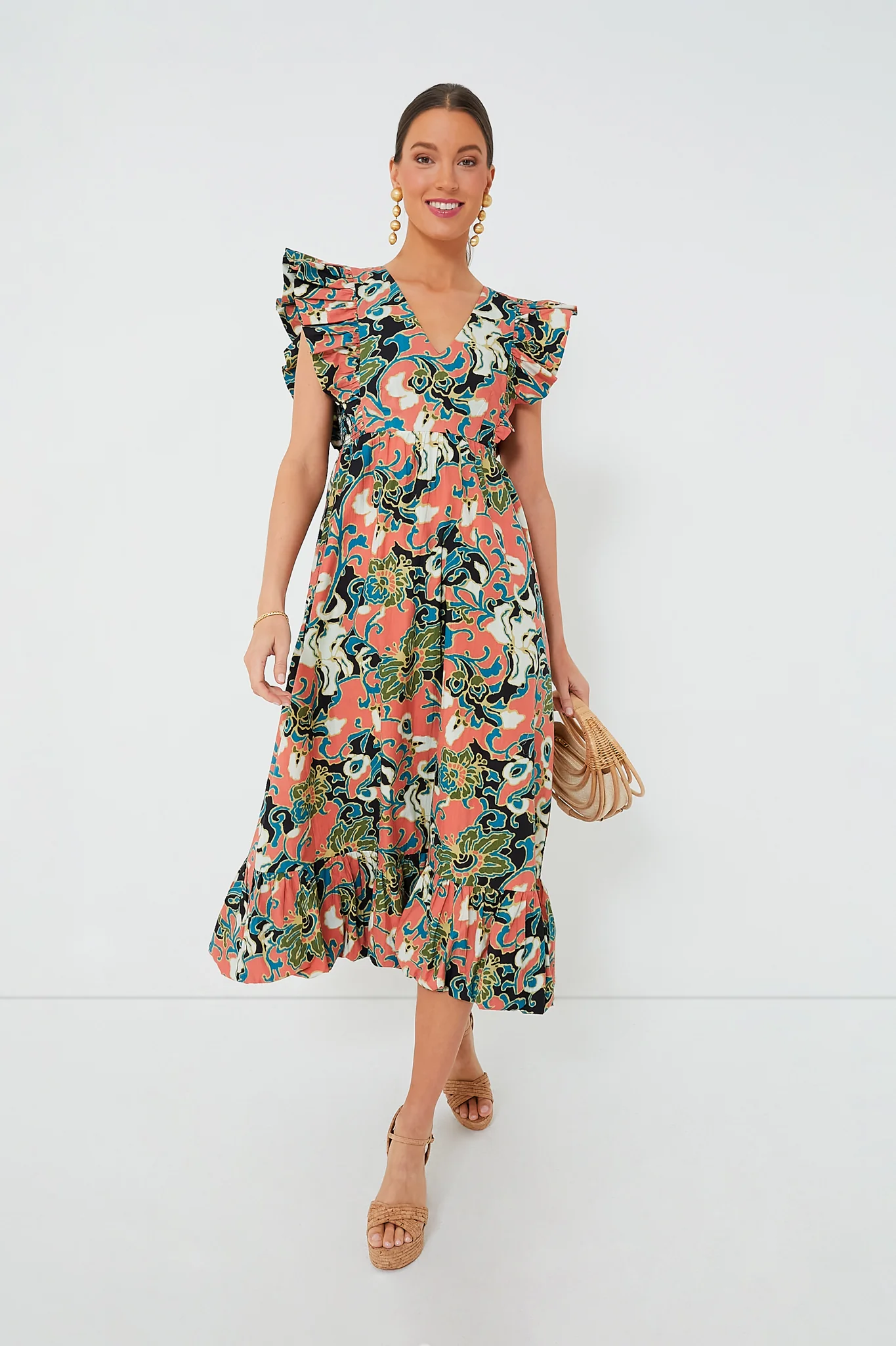 Gypsy Bloom Barbara Printed Midi Dress - Image 2