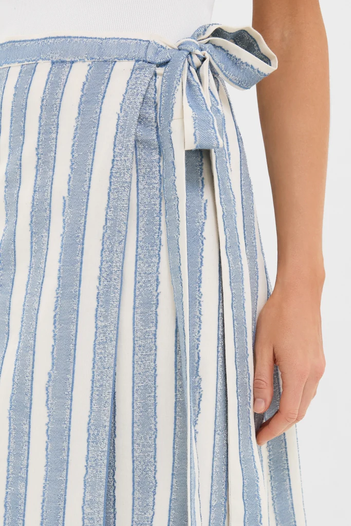 Harbour Stripe Jacquard Maya Wrap Skirt - Image 5