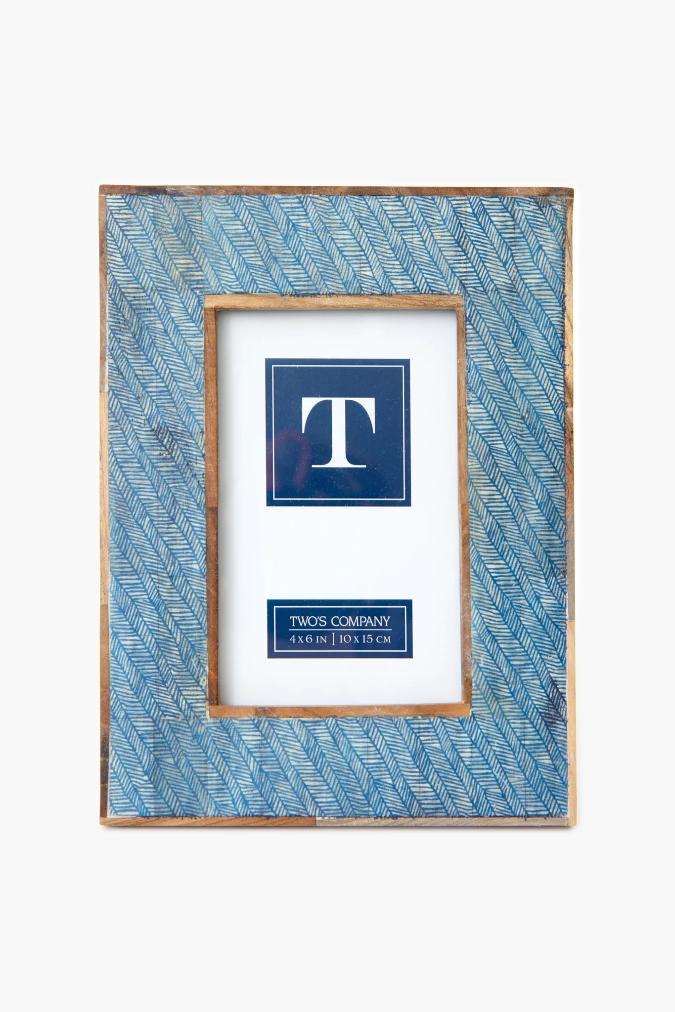 Herringbone Shibori 4x6 Picture Frame - Image 2
