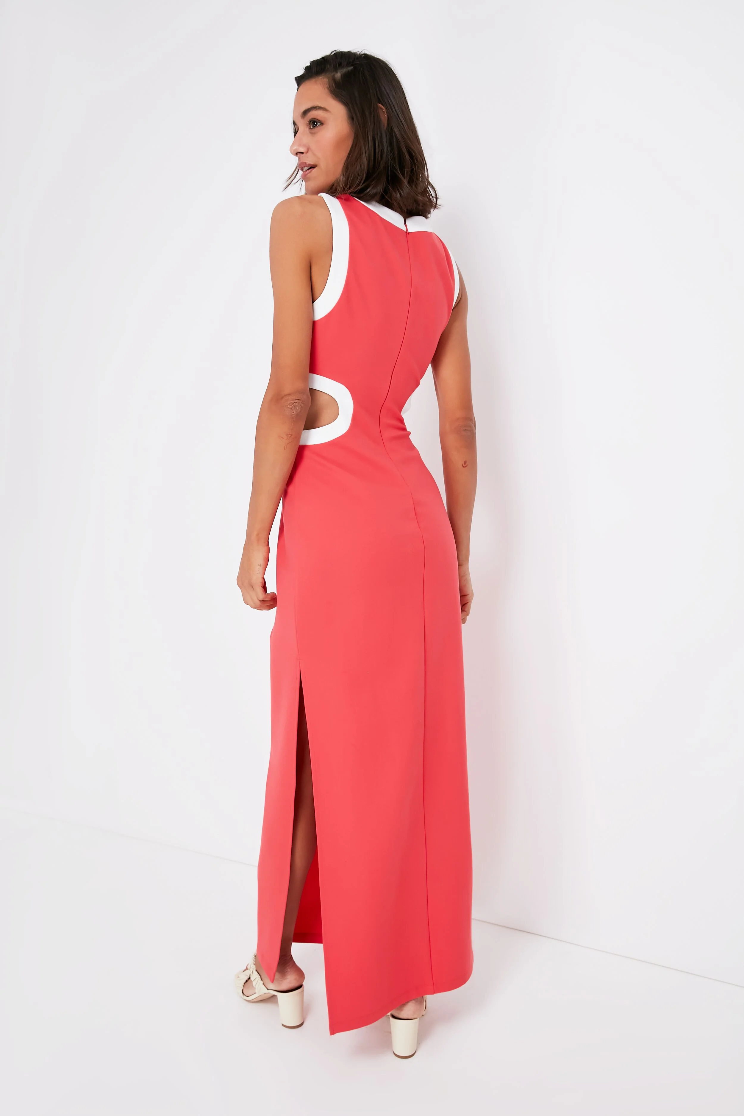 Hibiscus and White Dolce Dress - Image 4