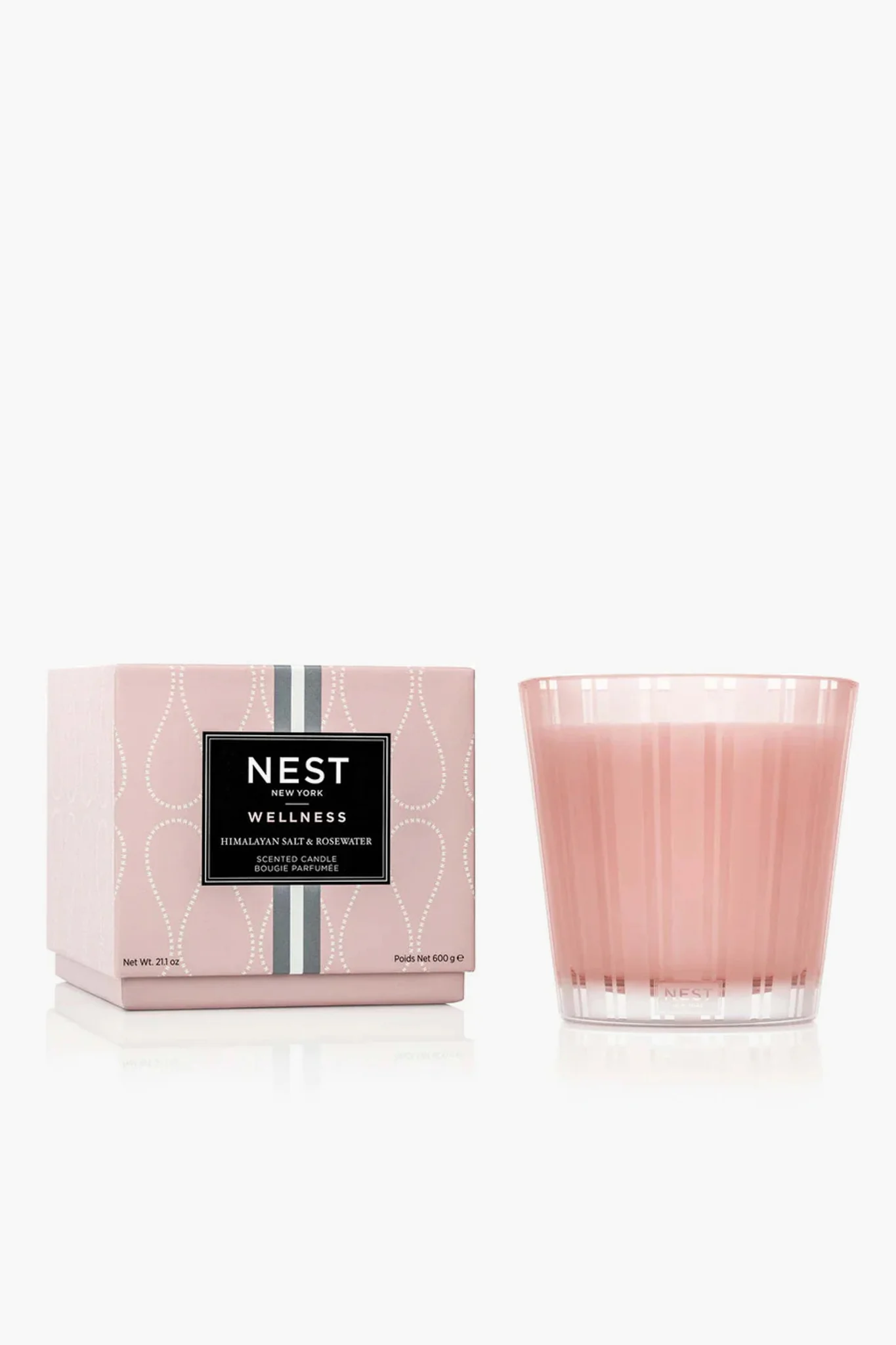 Himalayan Salt and Rosewater 3 Wick Candle