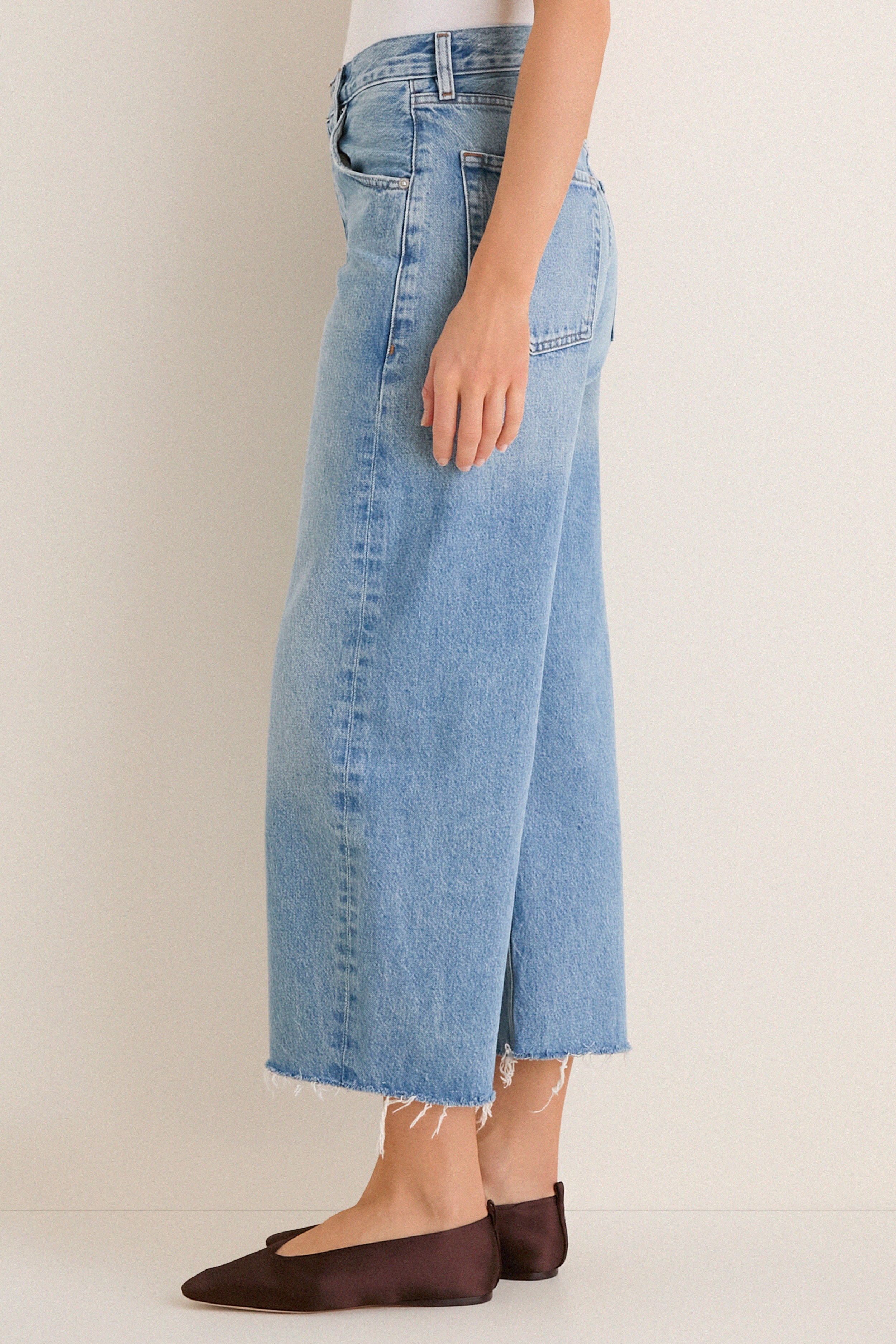 Honour Ayla Raw Hem Crop Jean - Image 3