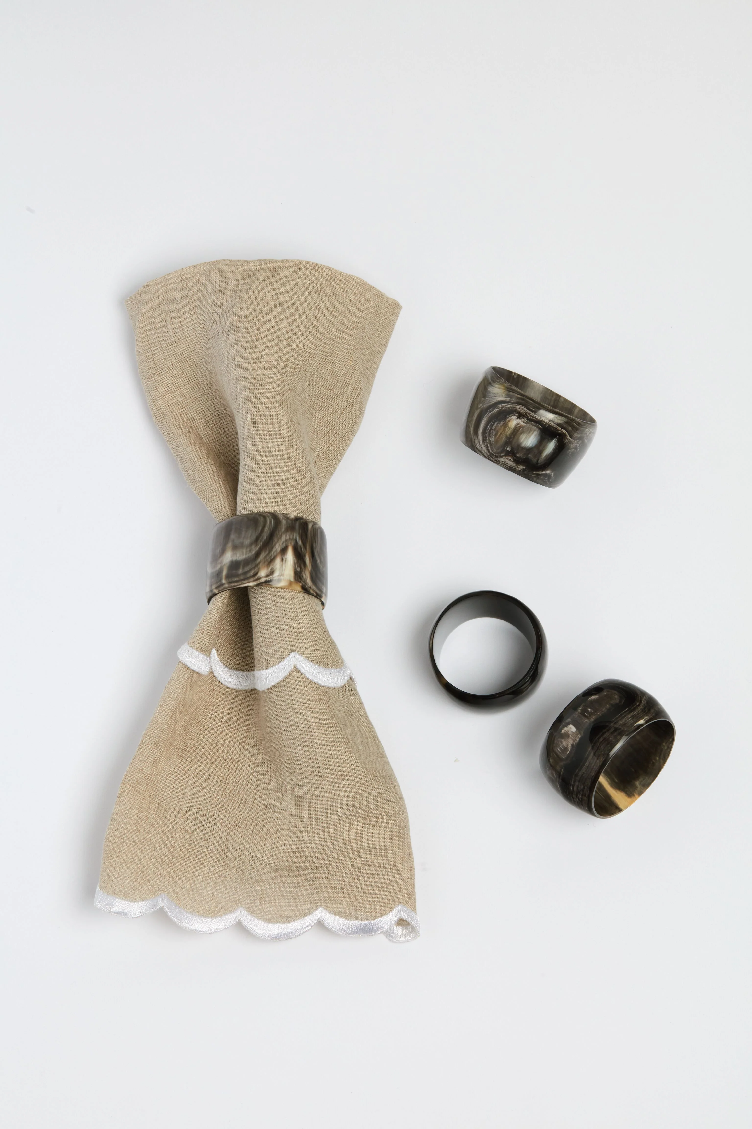 Horn Napkin Rings (Set of 4) - Image 2