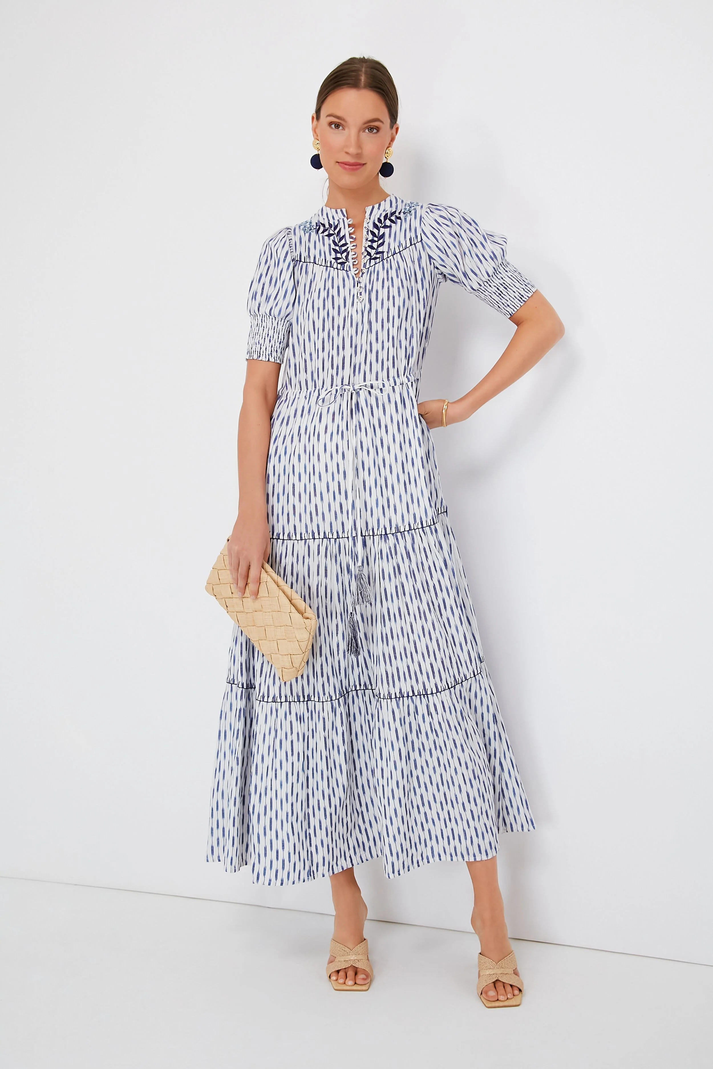 Ikat Blue Tara Dress - Image 2