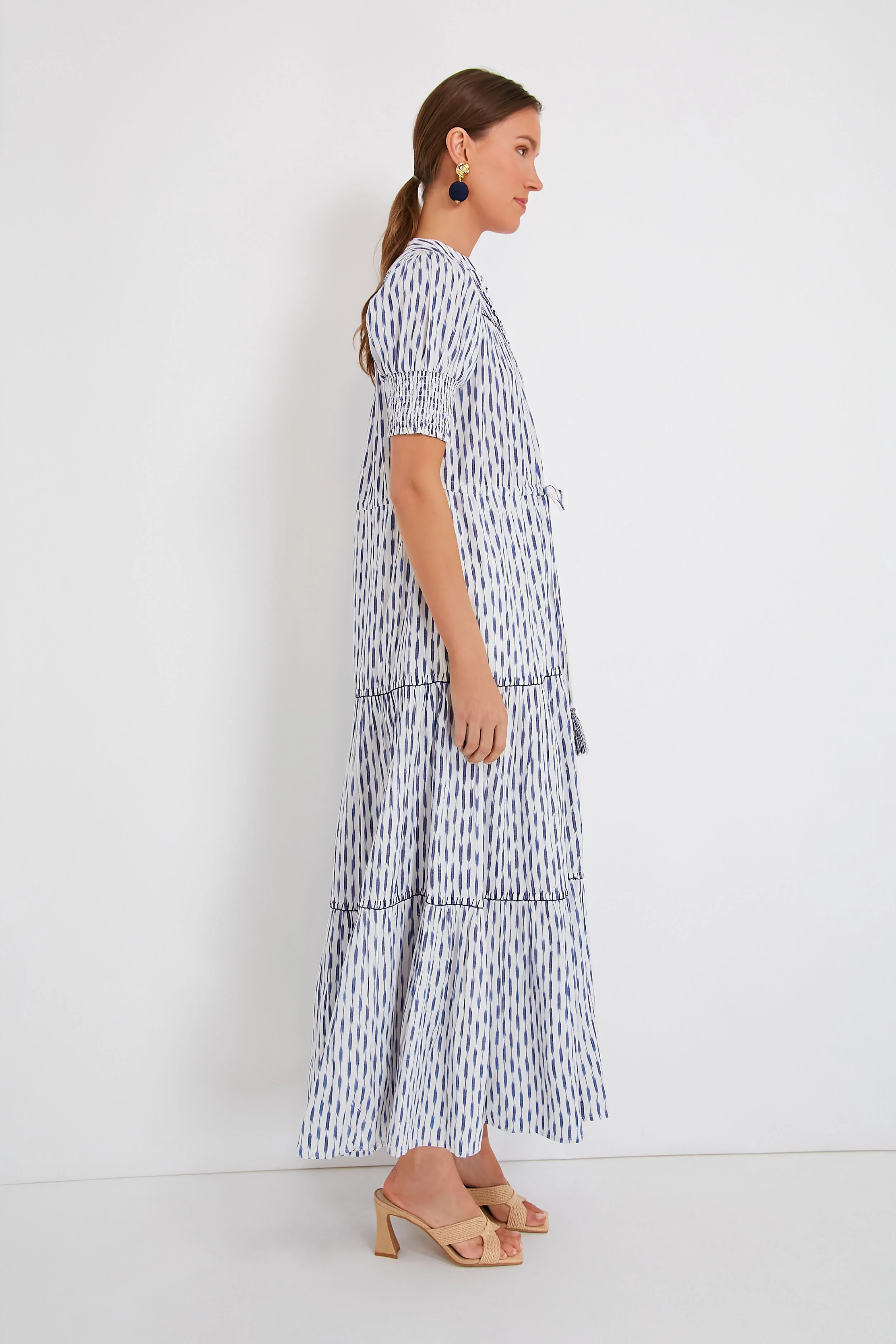 Ikat Blue Tara Dress - Image 3