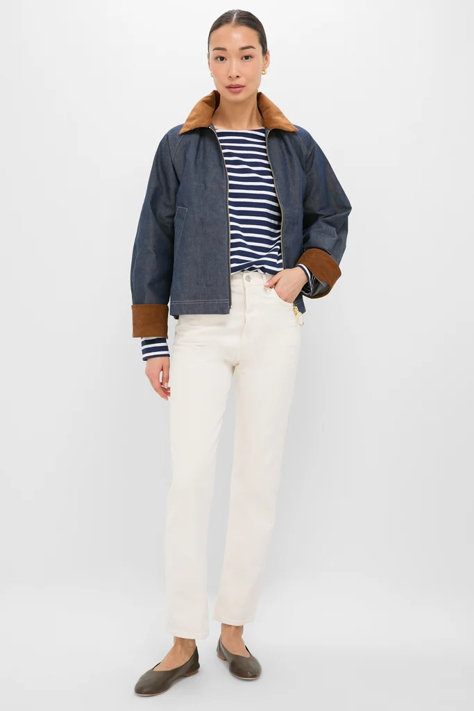 Indigo Denim Freckleton Casual Jacket - Image 6