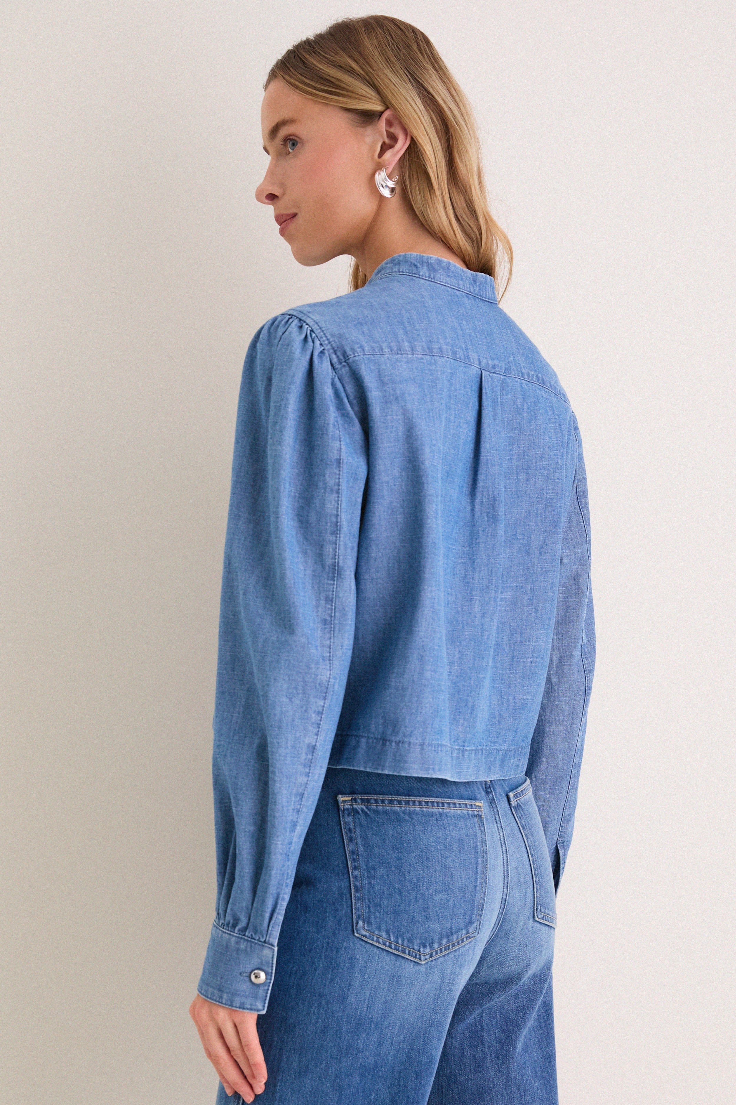 Indigo Denim Margot Top - Image 4