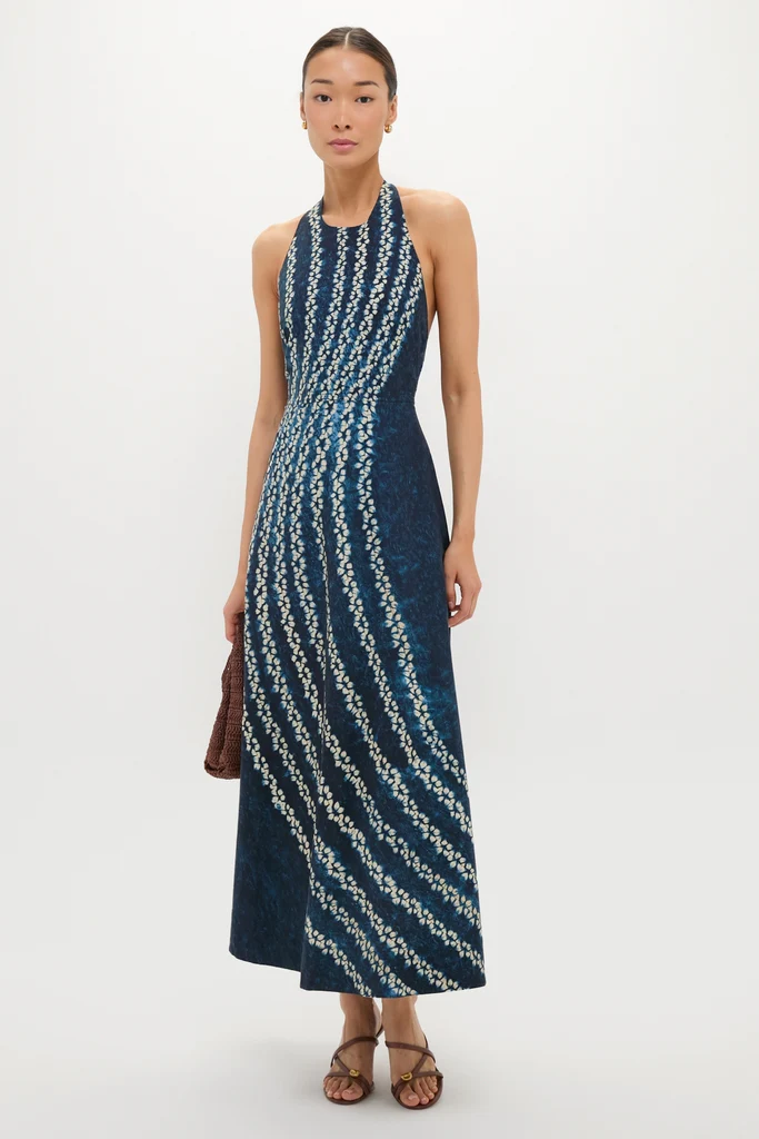 Indigo Mariner's Knot Halter Marlena Dress - Image 3
