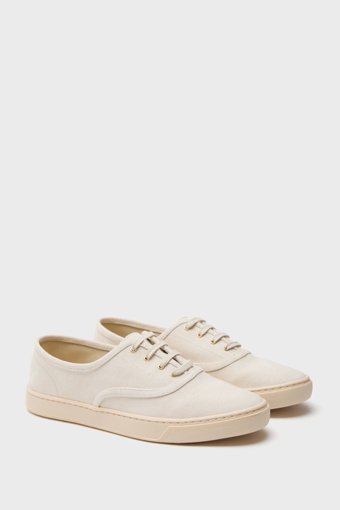 Ivory Canvas Bea Sneakers - Image 6