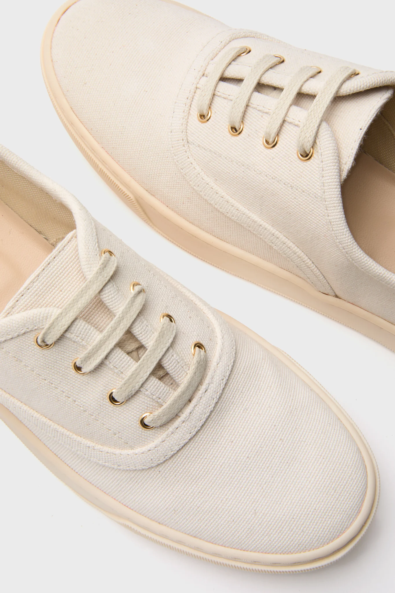 Ivory Canvas Bea Sneakers - Image 7