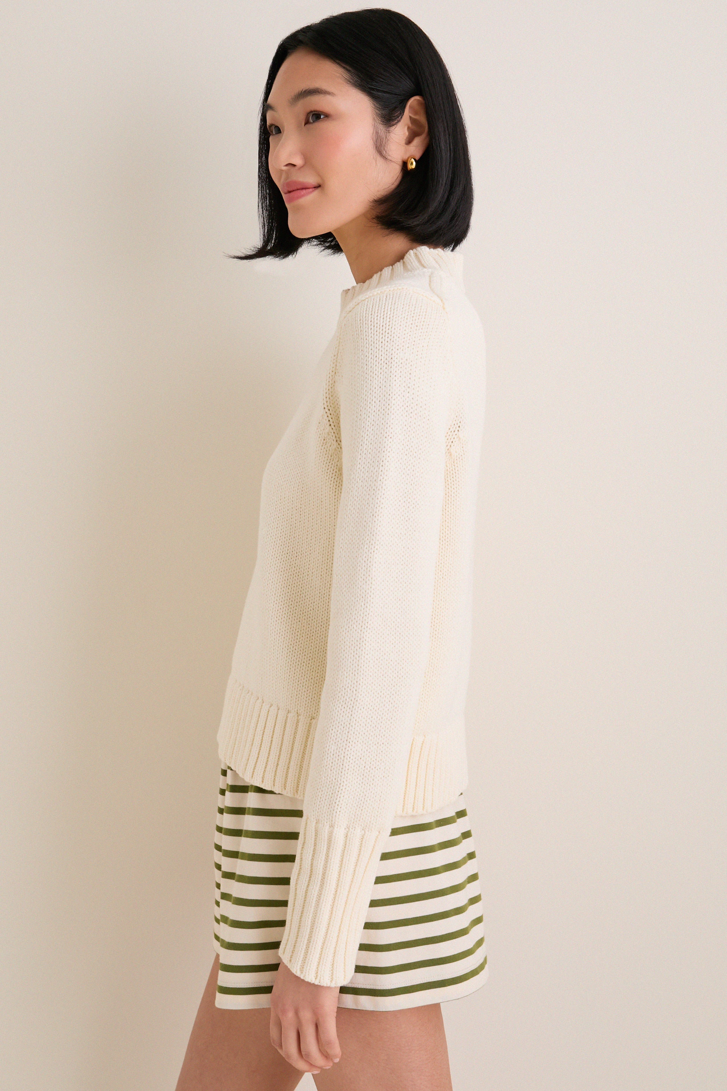 Ivory Cotton William Crewneck - Image 3