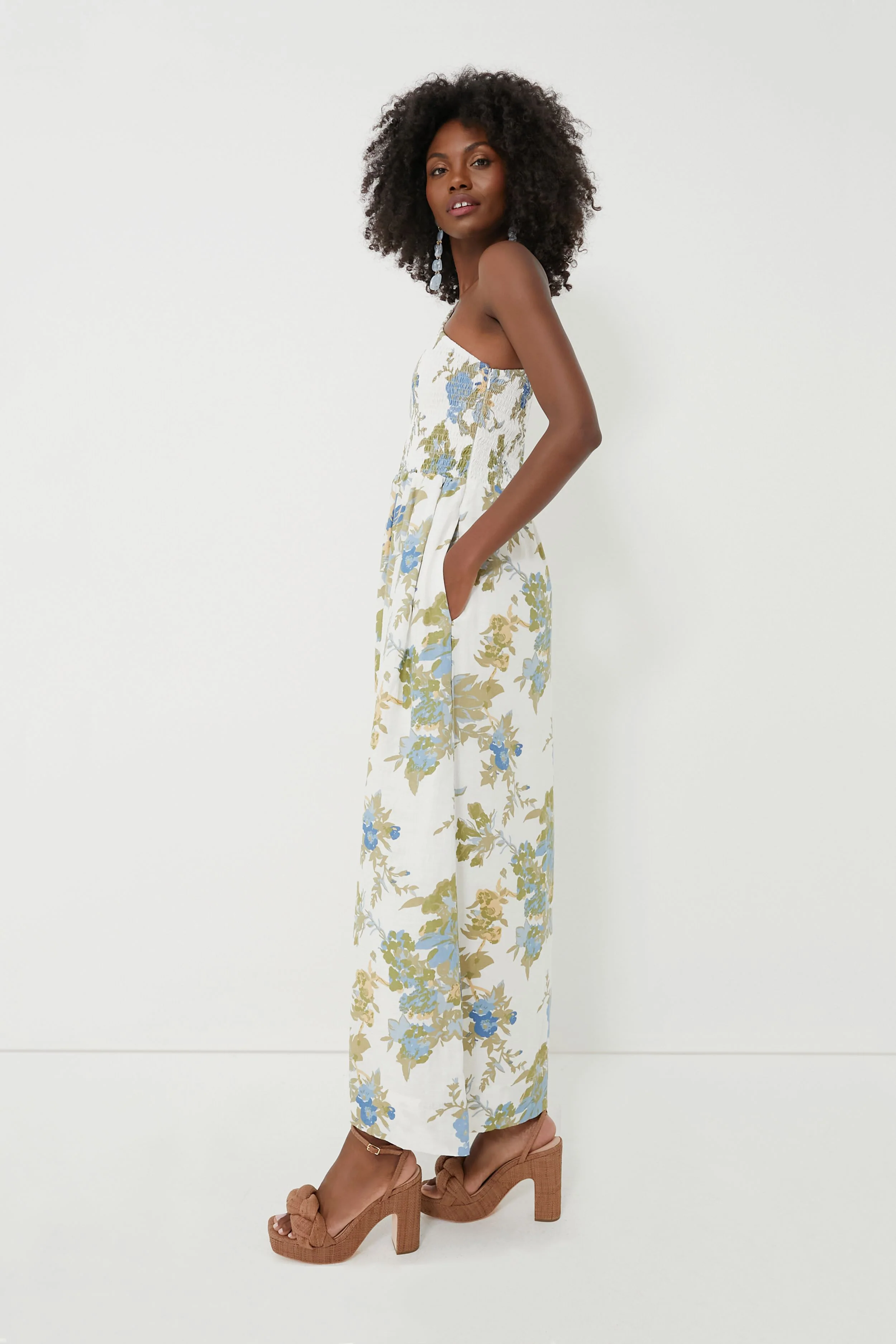 Ivory Escala Floral Anha Maxi Dress - Image 3
