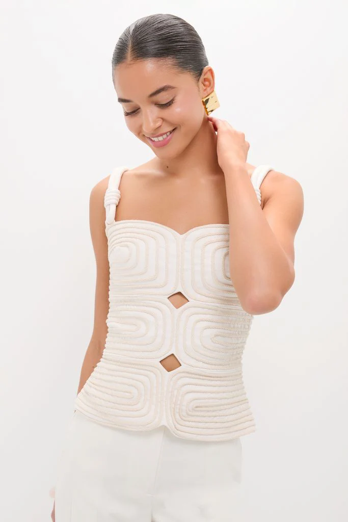 Ivory Marea Embellished Top