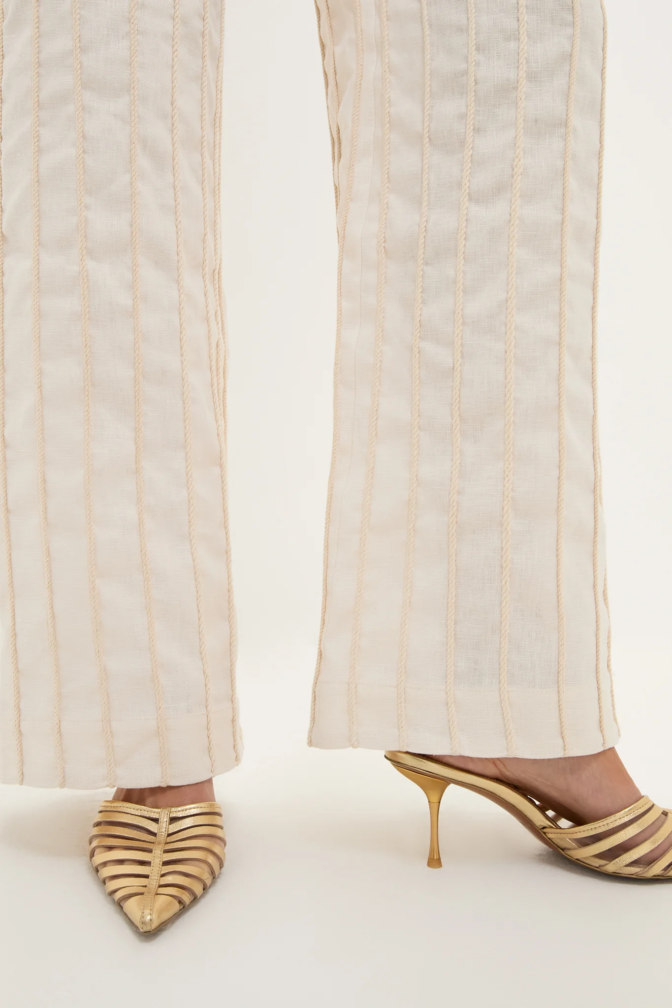 Ivory Tuyo Embroidered Pants - Image 5