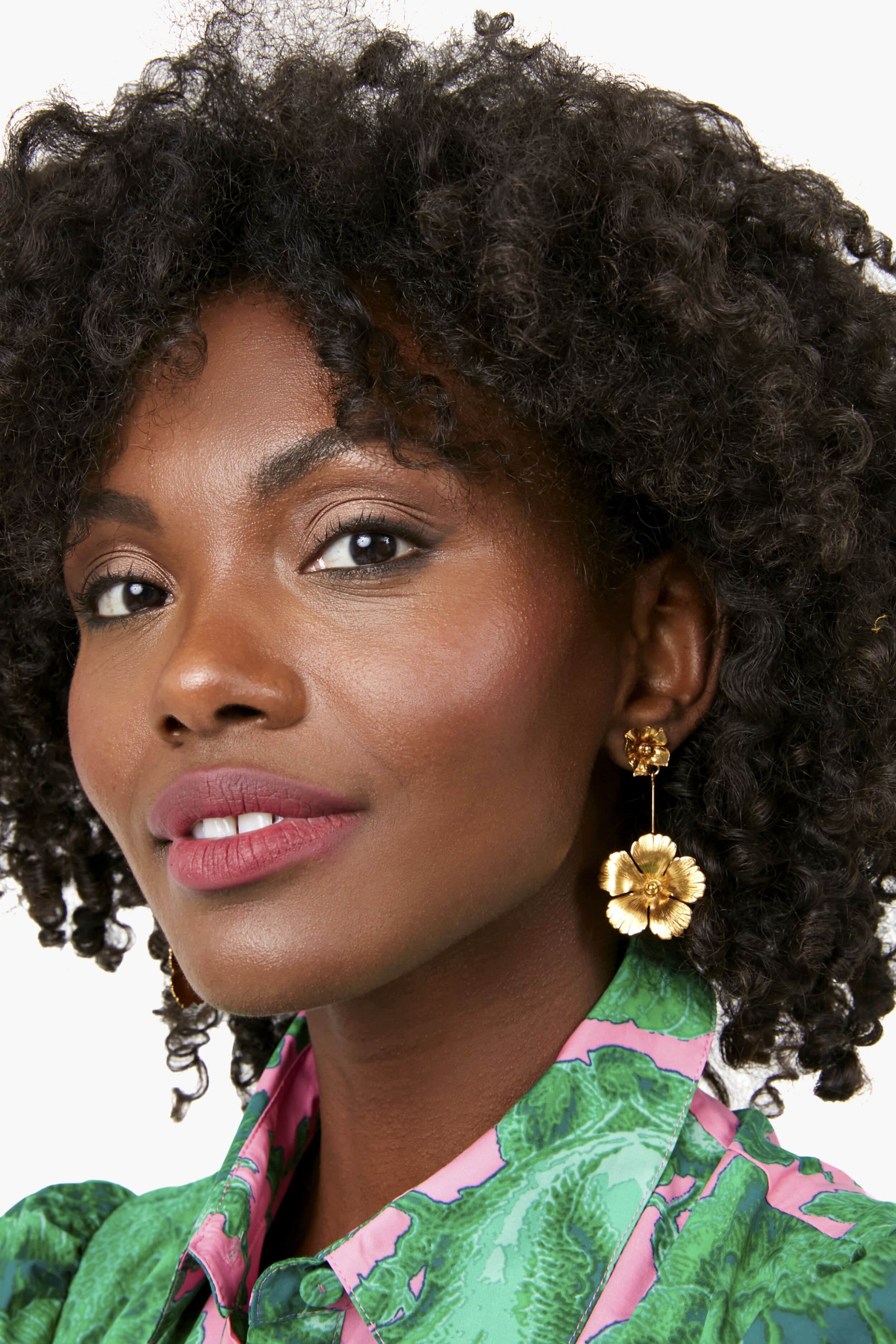 Kalina Flower Earrings - Image 2